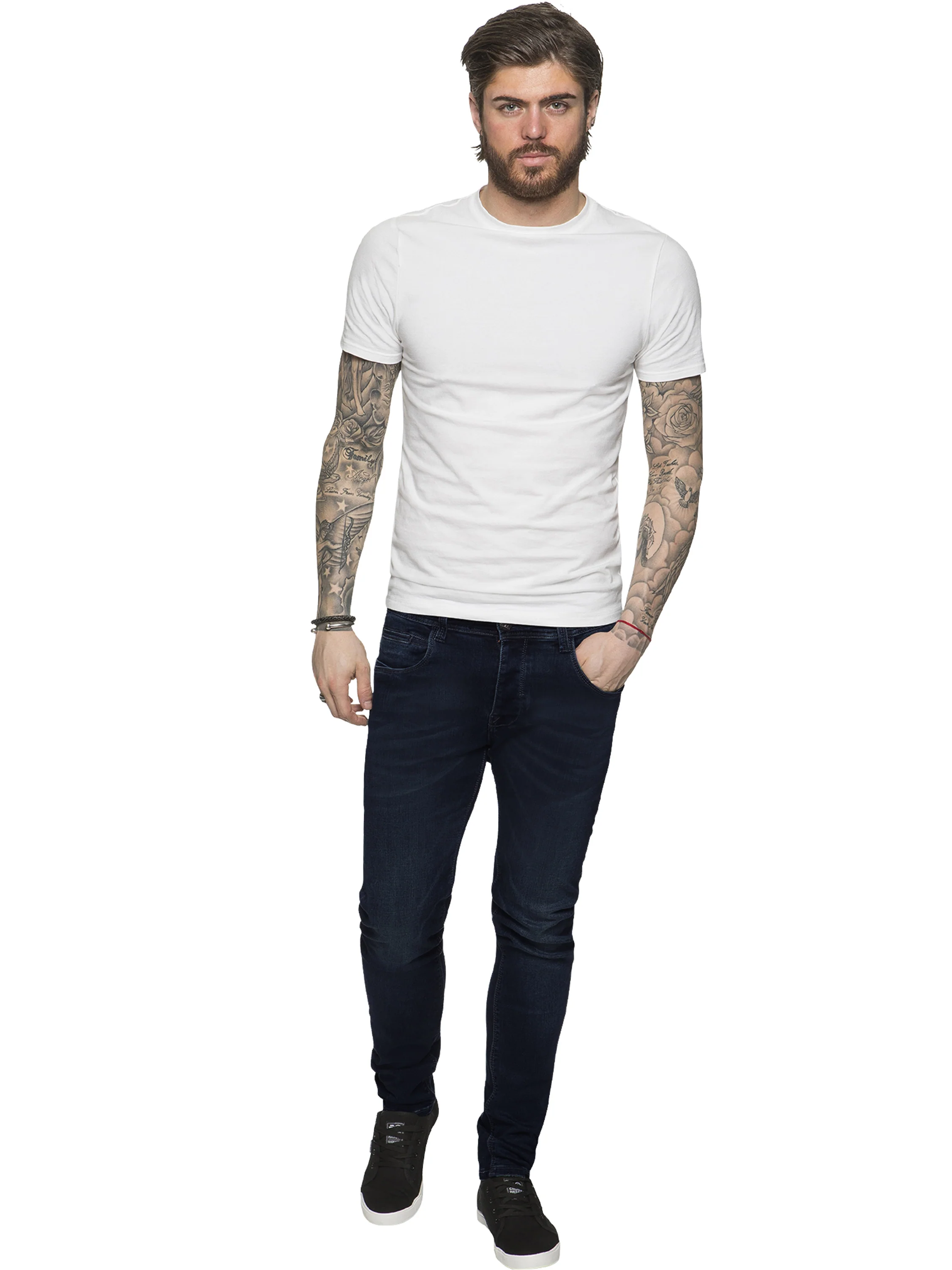 ETO | Designer Mens Reflex Super Skinny Denim Jeans - Image 10