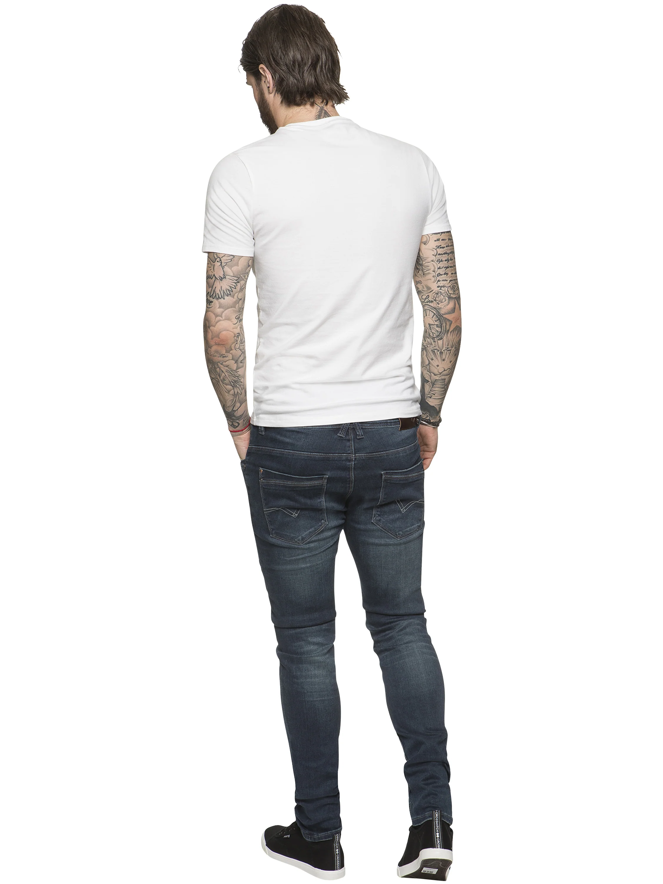 ETO | Designer Mens Reflex Super Skinny Denim Jeans - Image 3
