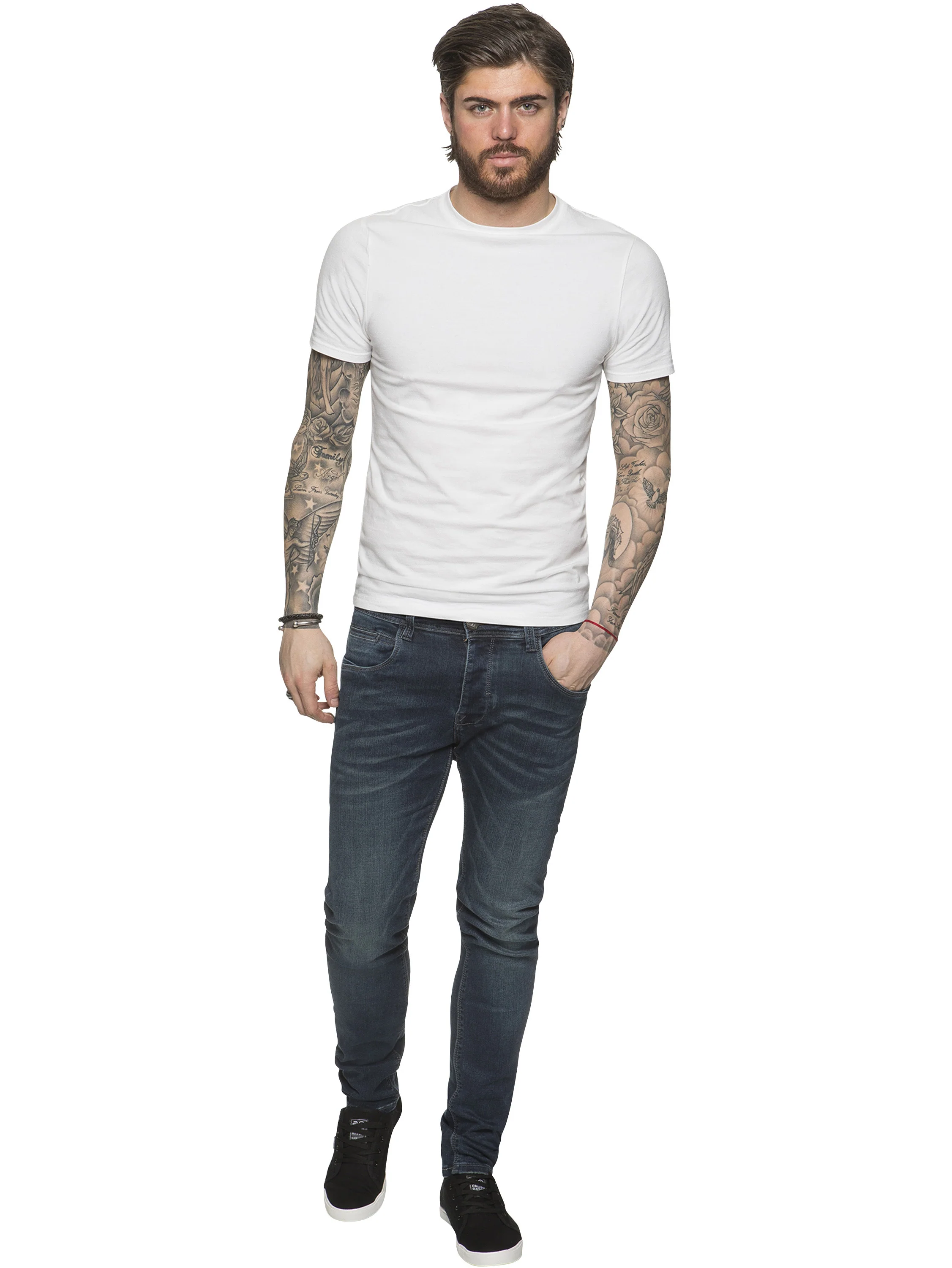 ETO | Designer Mens Reflex Super Skinny Denim Jeans - Image 5