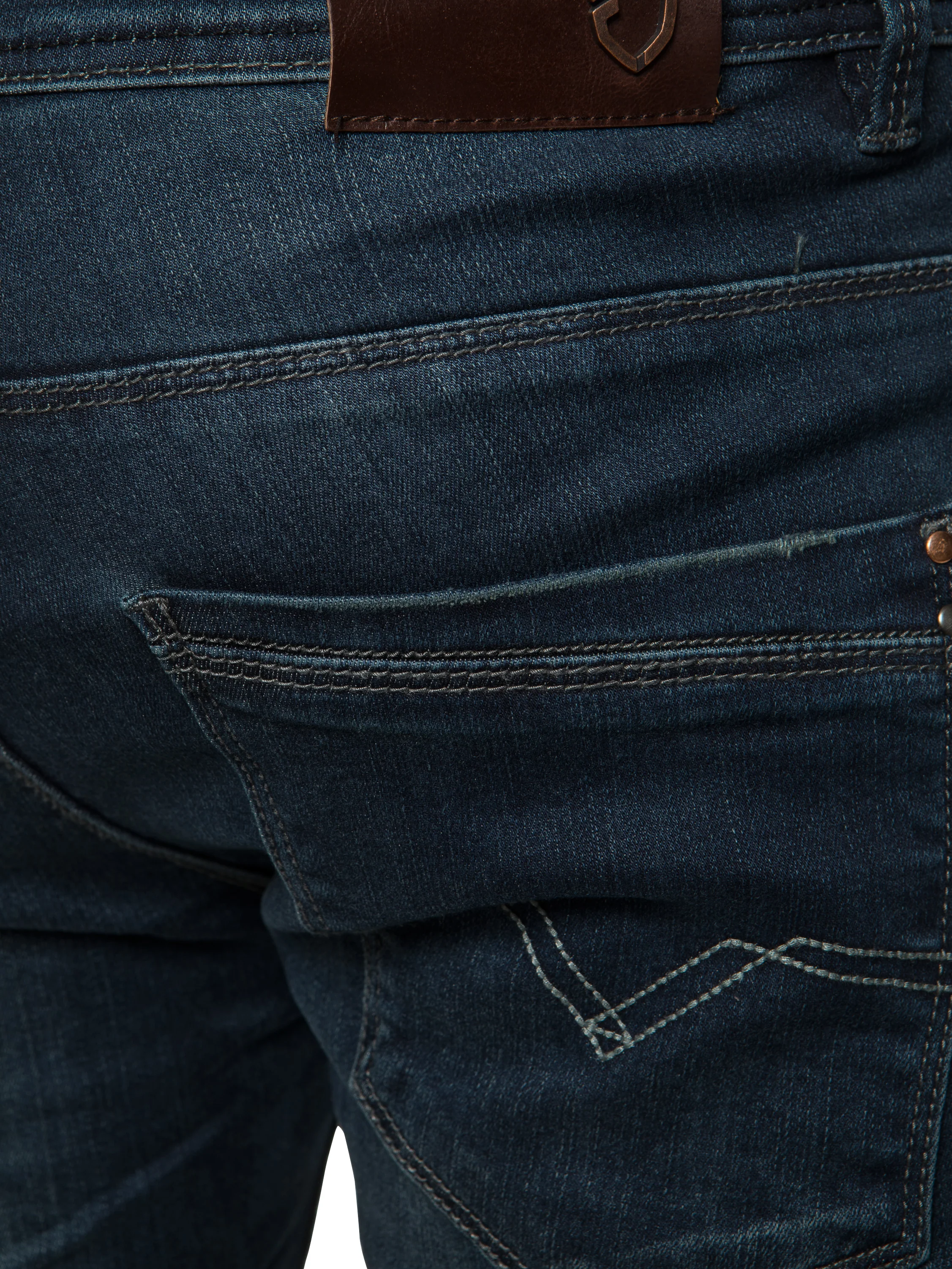 ETO | Designer Mens Reflex Super Skinny Denim Jeans - Image 7