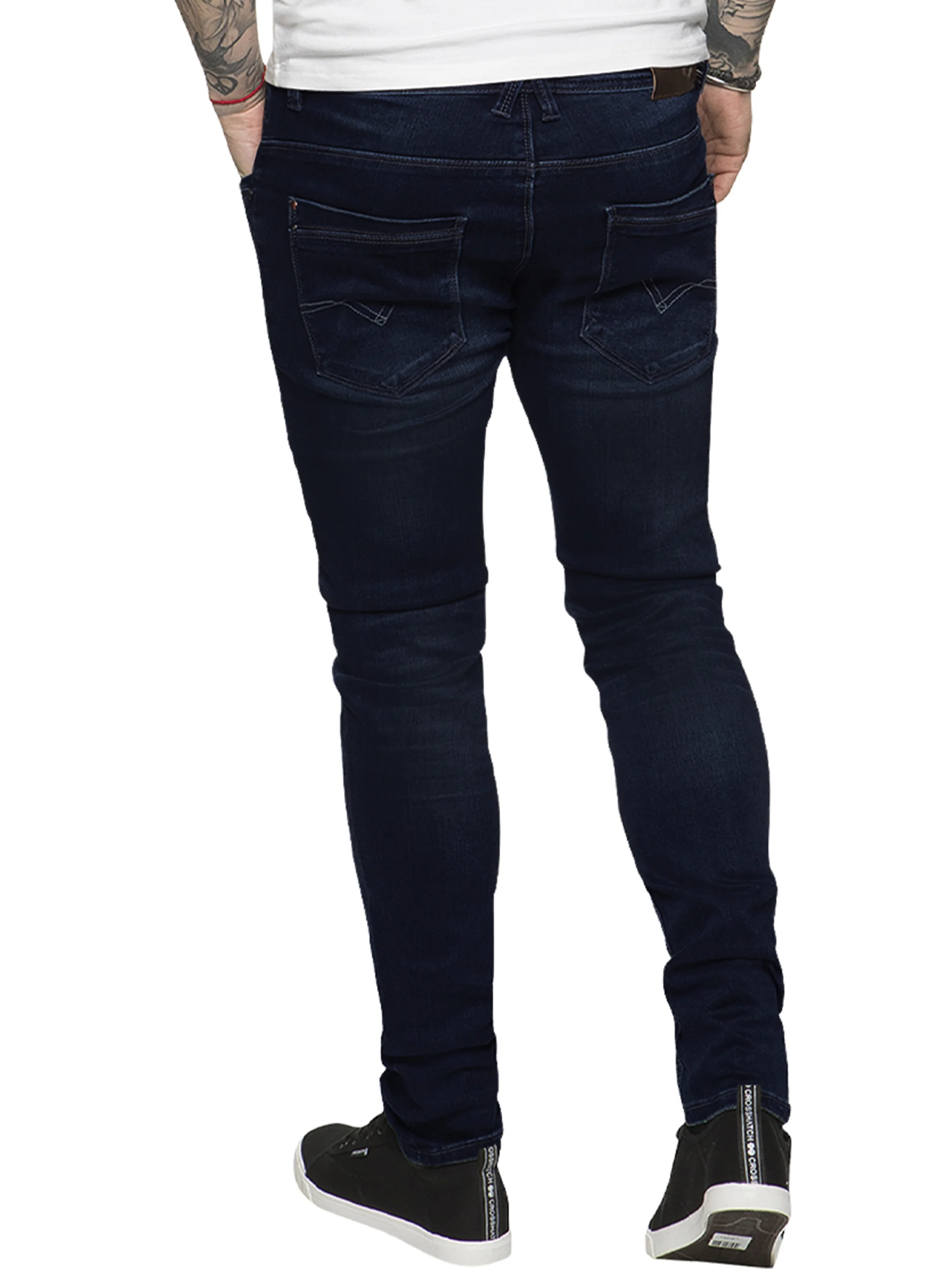 ETO | Designer Mens Reflex Super Skinny Denim Jeans - Image 9