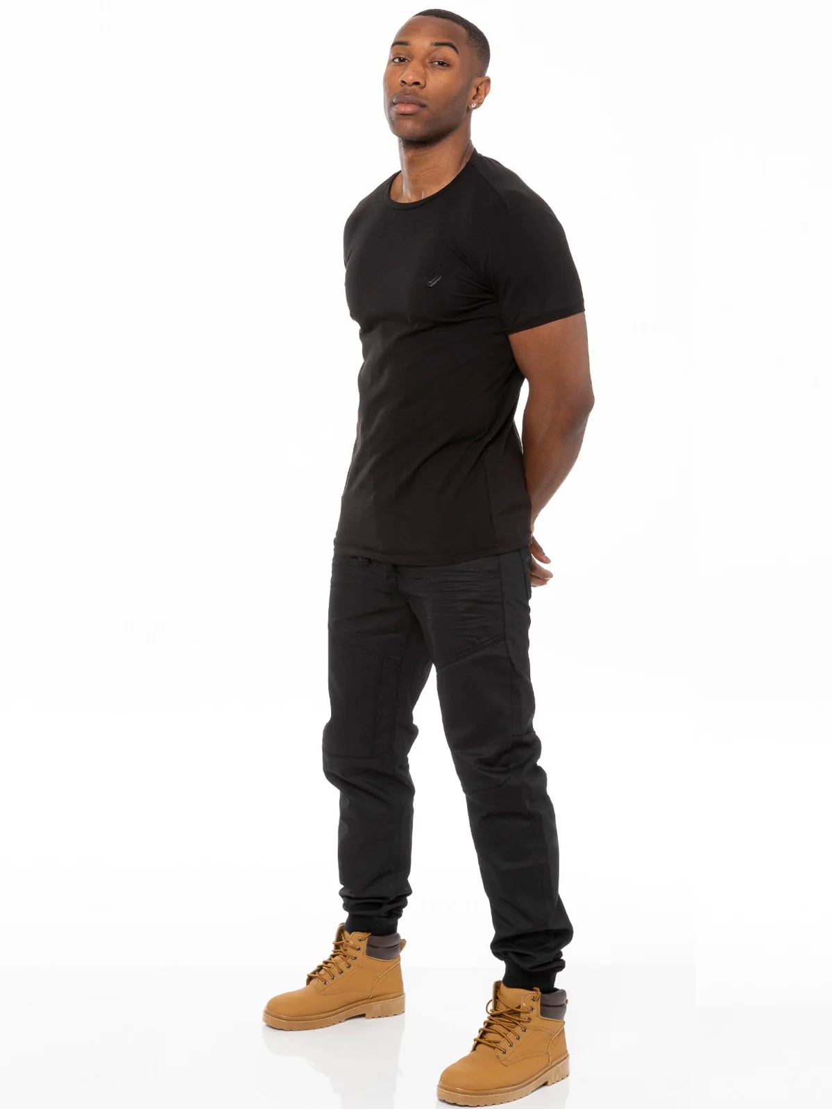 Mens Denim Cuffed Joggers Jeans | Enzo Designer Menswear - Image 16