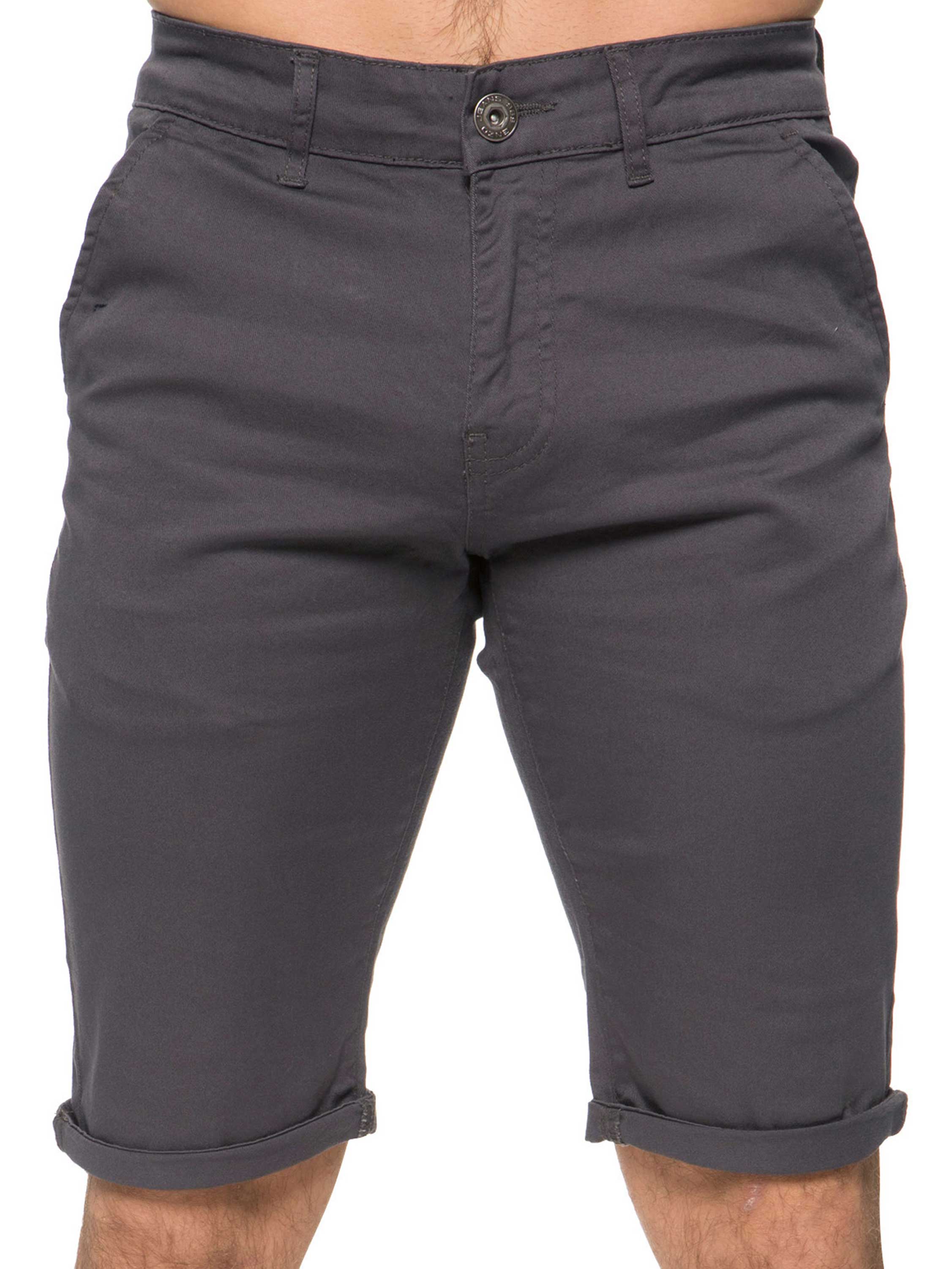 Mens Slim Fit Stretch Chino Shorts | Enzo Designer Menswear - Image 10