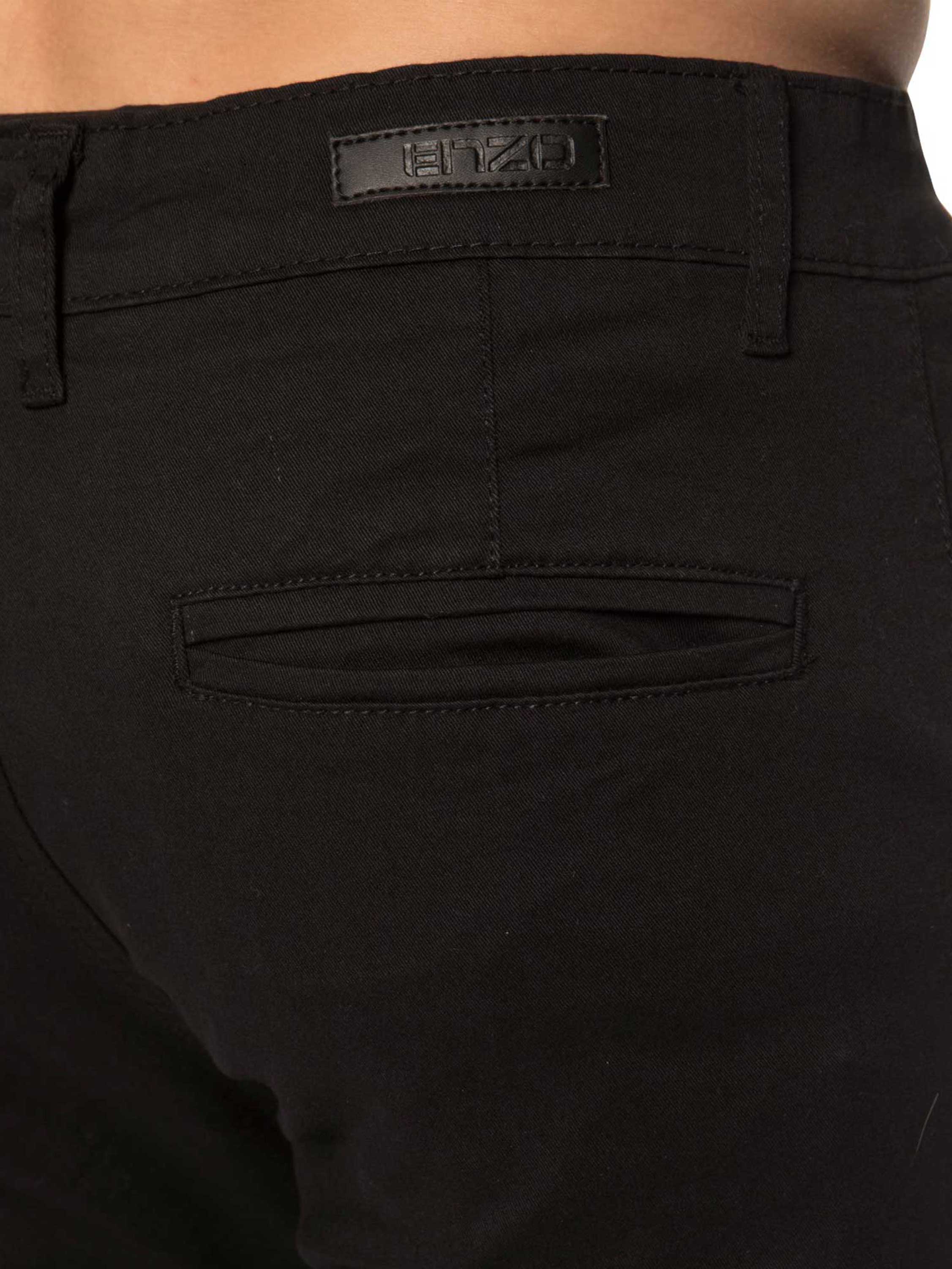 Mens Slim Fit Stretch Chino Shorts | Enzo Designer Menswear - Image 3