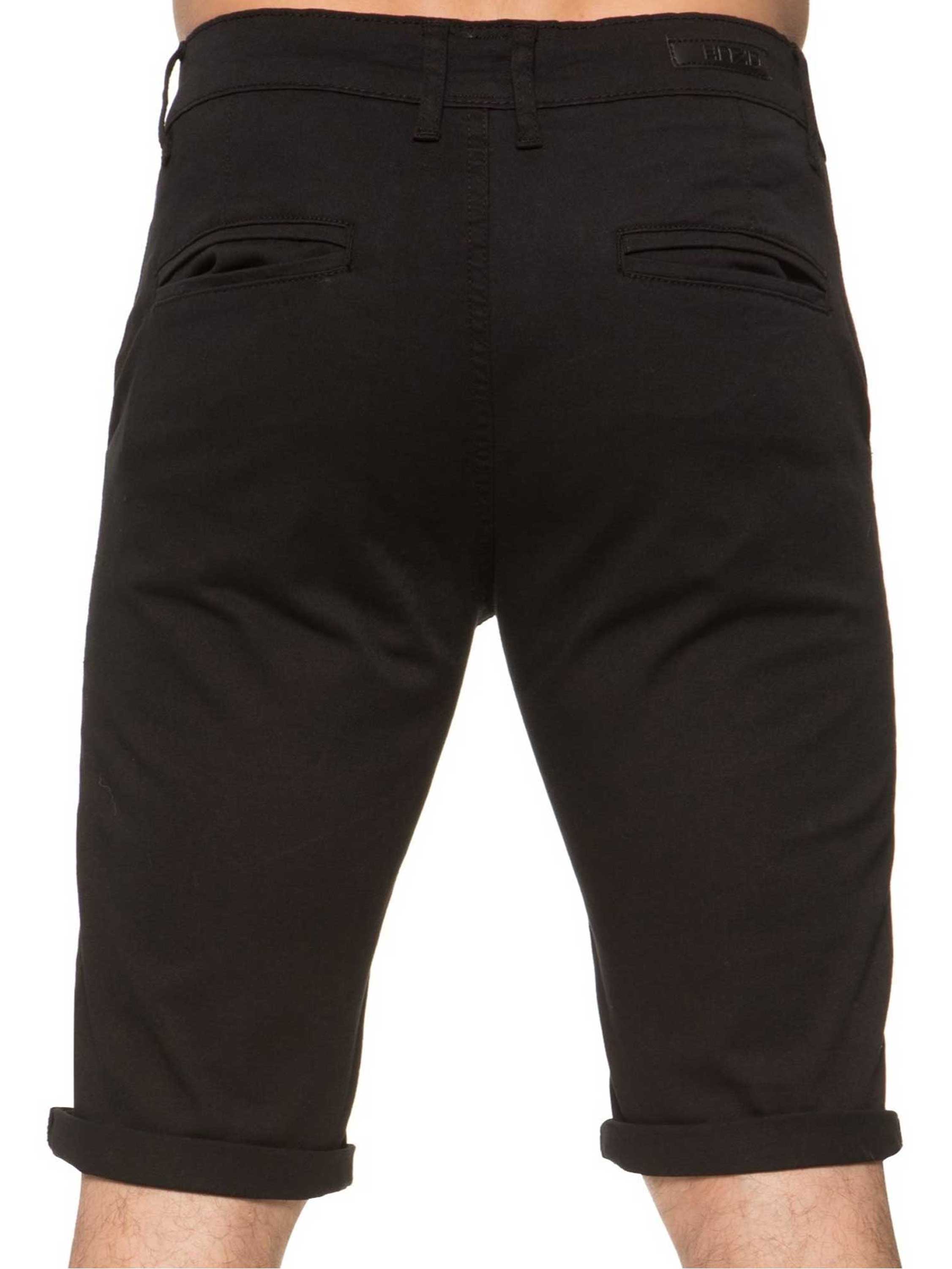 Mens Slim Fit Stretch Chino Shorts | Enzo Designer Menswear - Image 4