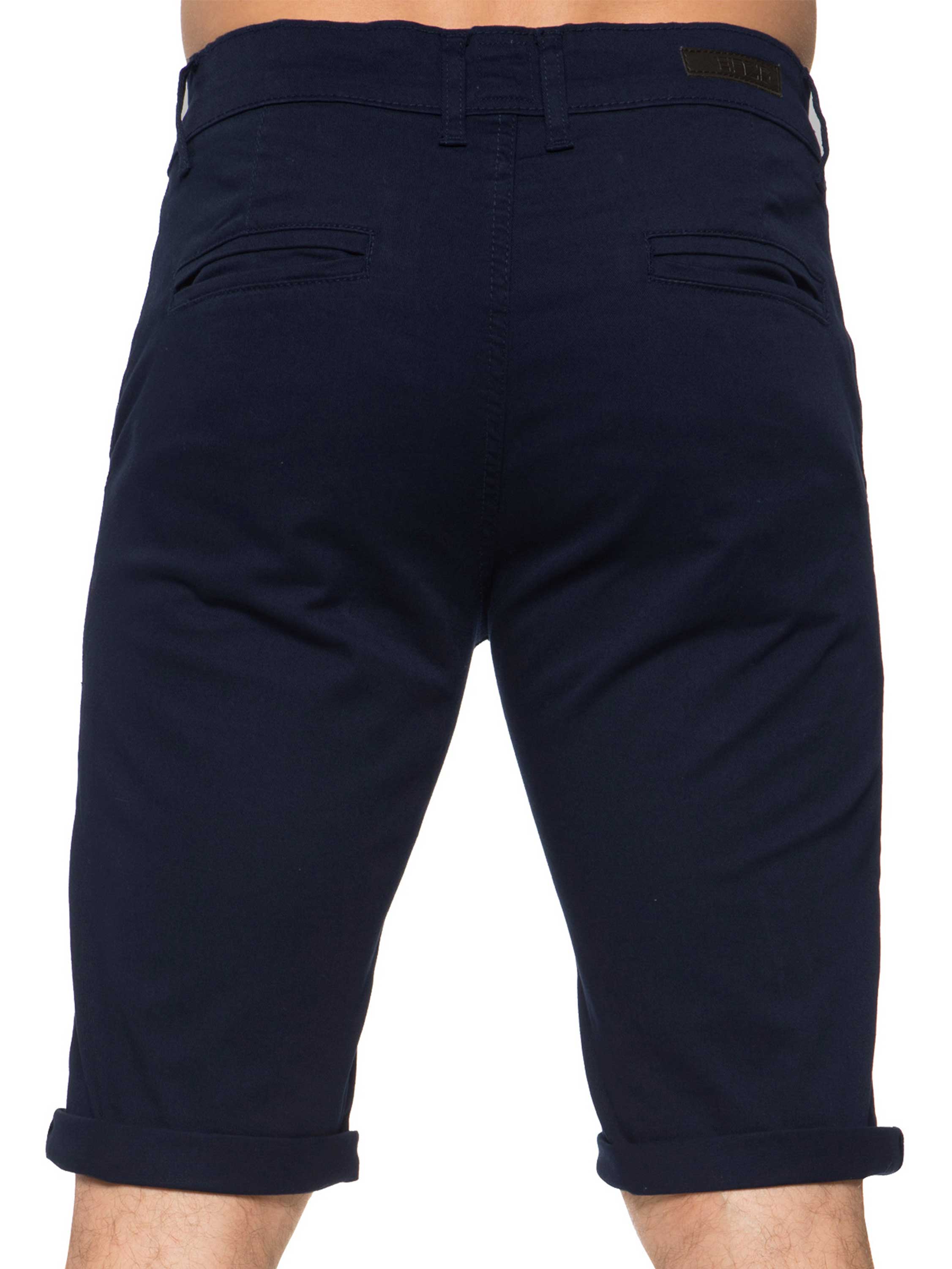 Mens Slim Fit Stretch Chino Shorts | Enzo Designer Menswear - Image 8