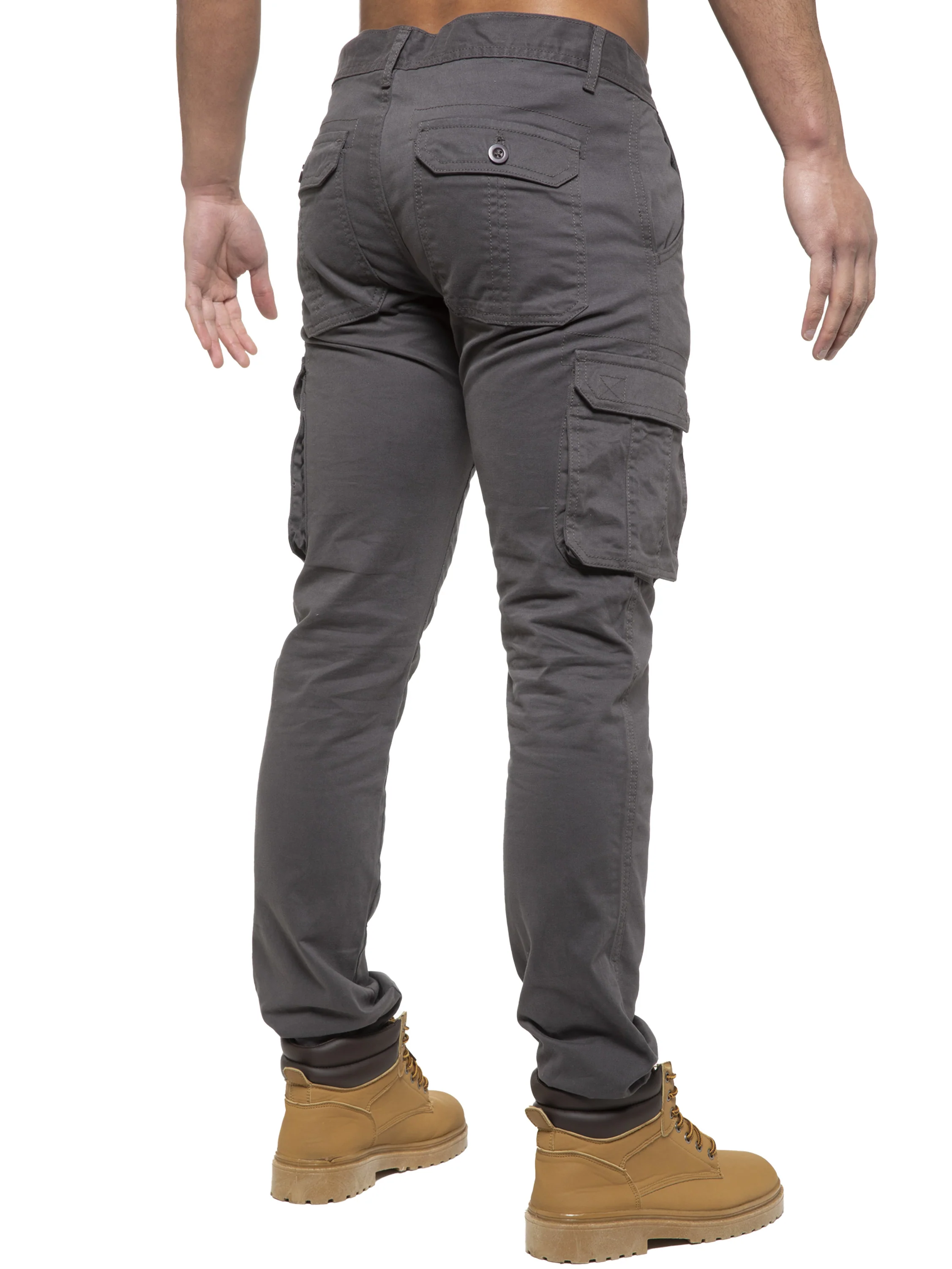 Enzo | Mens Cargo Straight Fit Jeans - Image 10