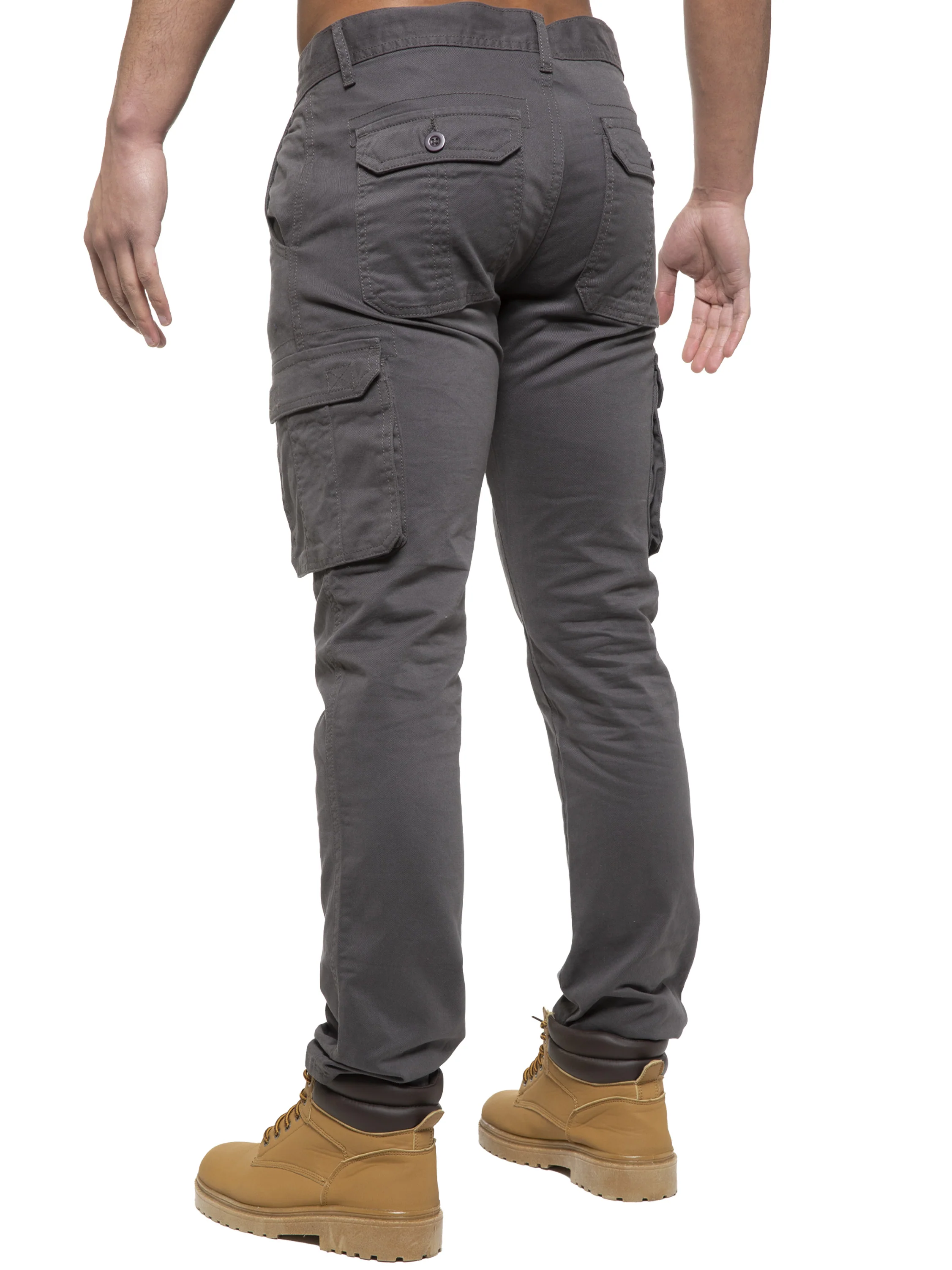 Enzo | Mens Cargo Straight Fit Jeans - Image 11