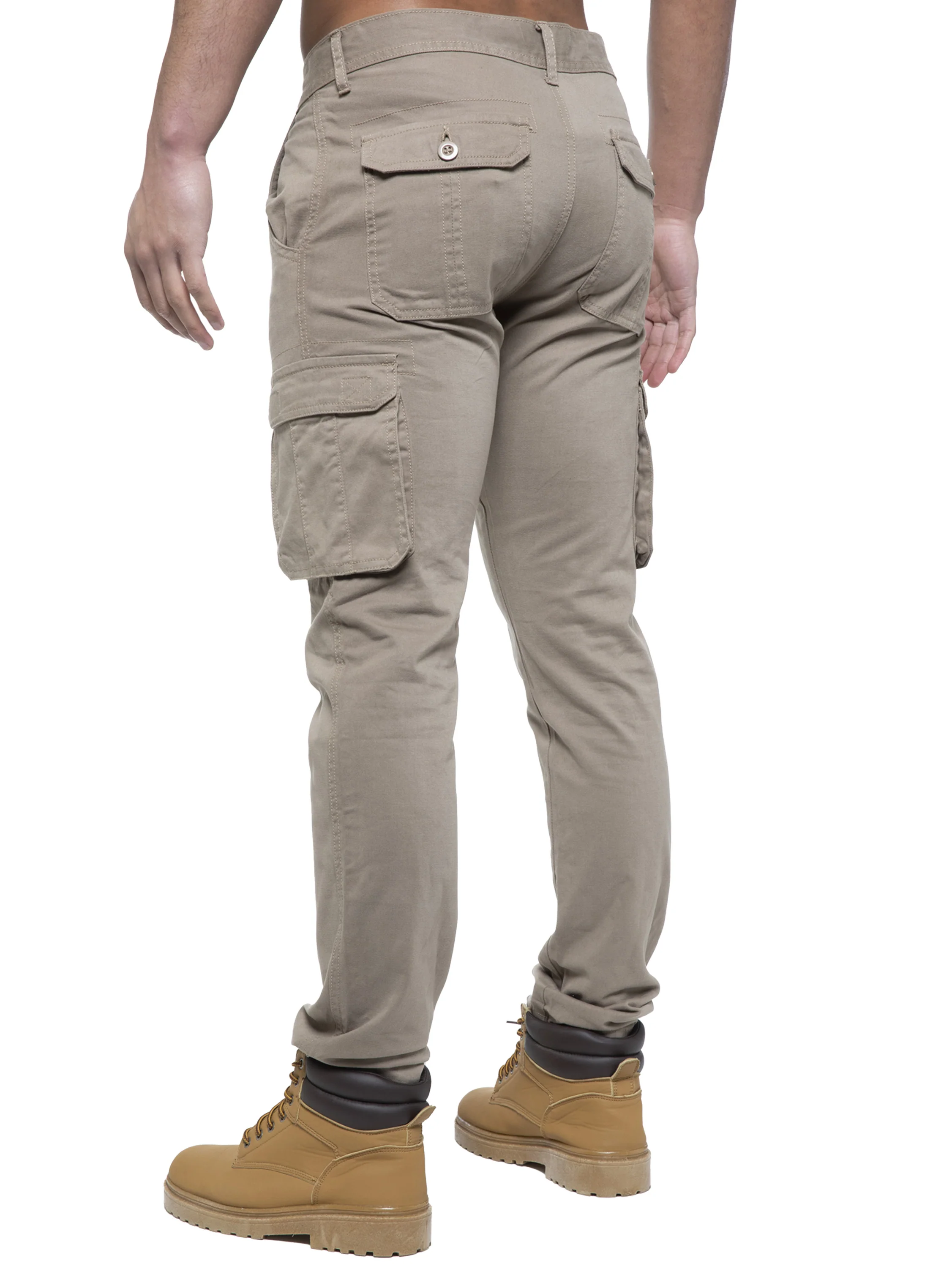Enzo | Mens Cargo Straight Fit Jeans - Image 5