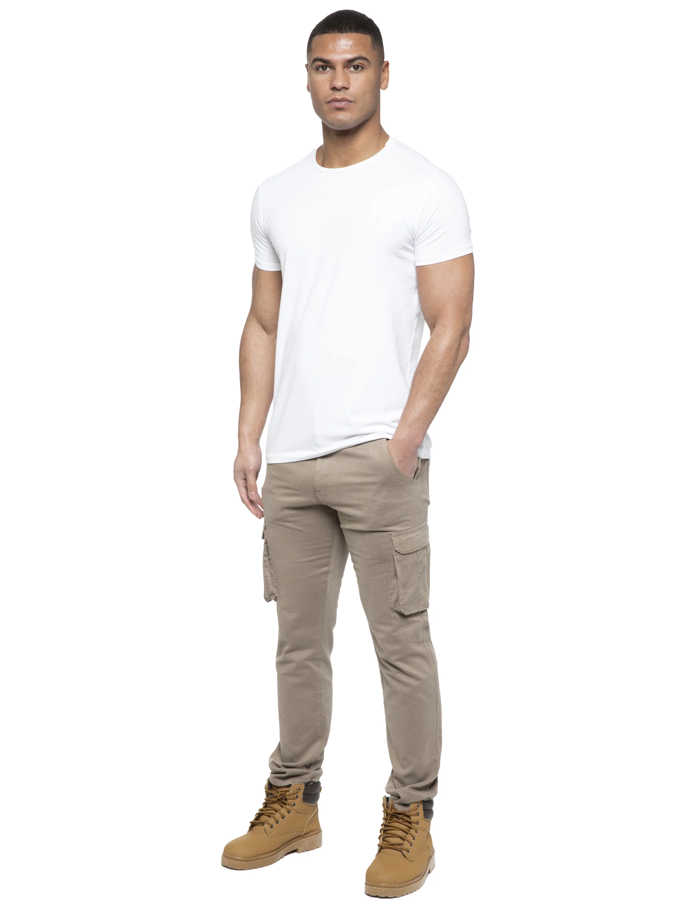 Enzo | Mens Cargo Straight Fit Jeans - Image 6