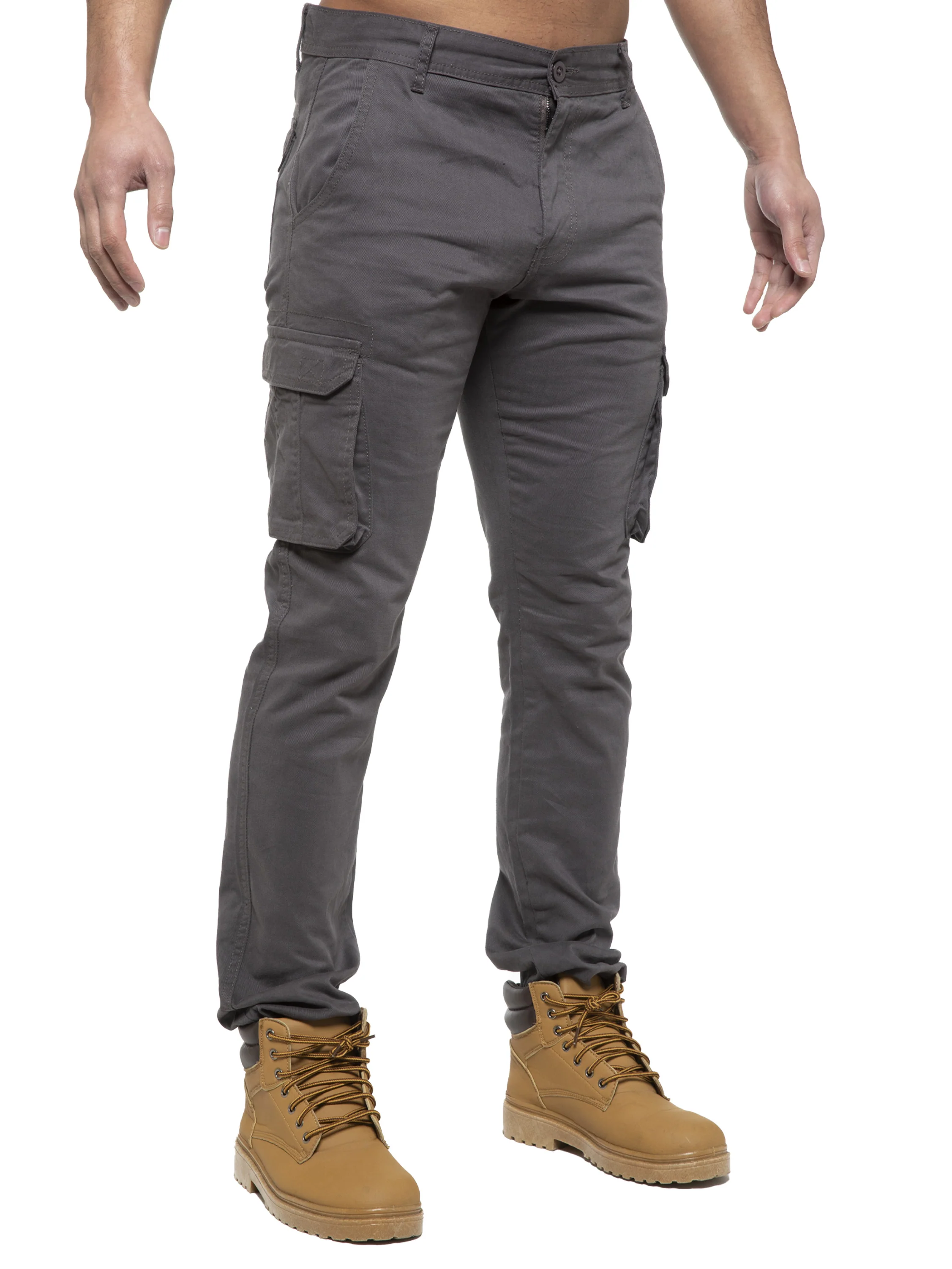 Enzo | Mens Cargo Straight Fit Jeans - Image 9
