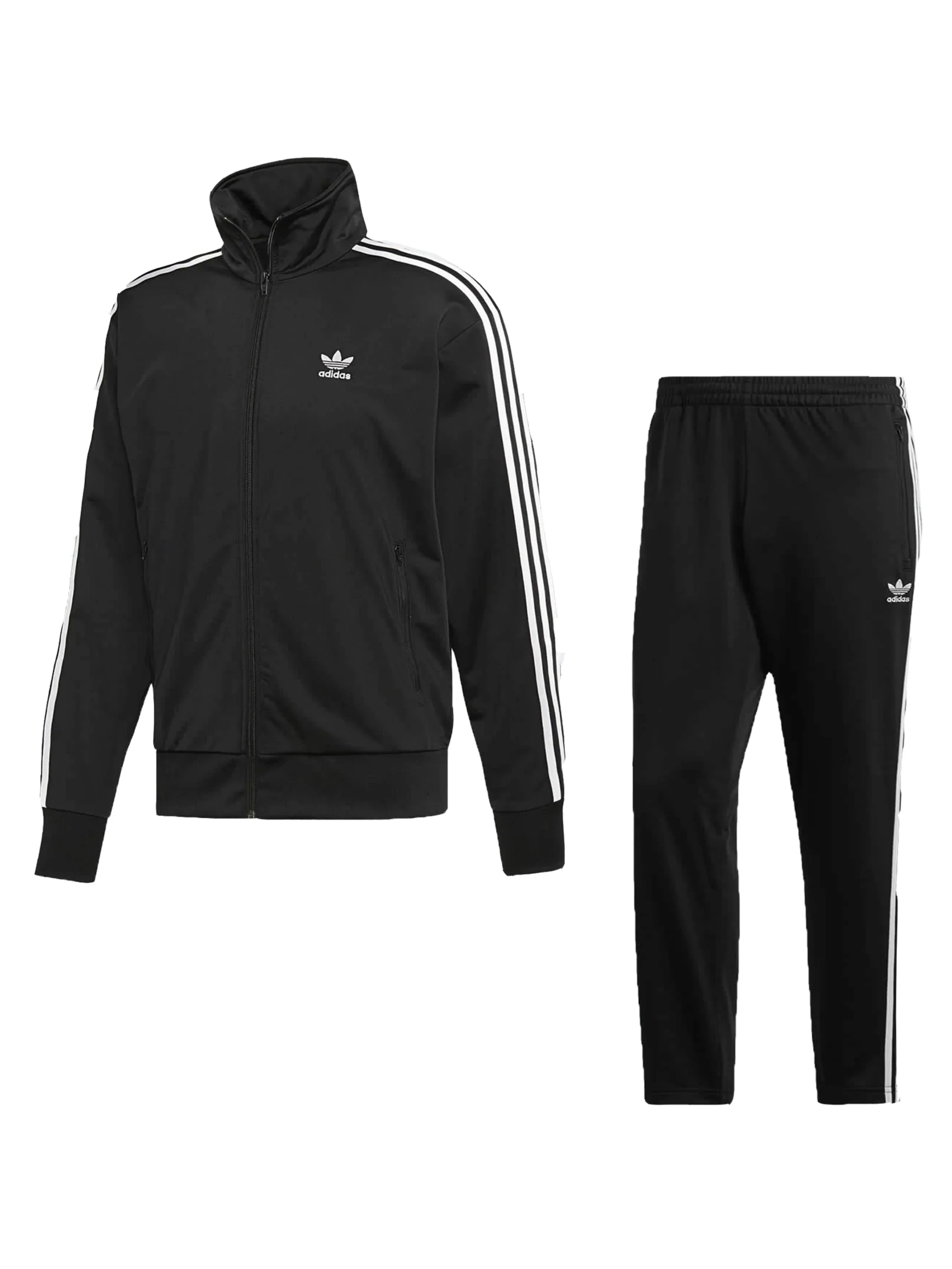 Adidas | Mens Firebird 3 Strips Zip Up Full Tracksuit - Image 5