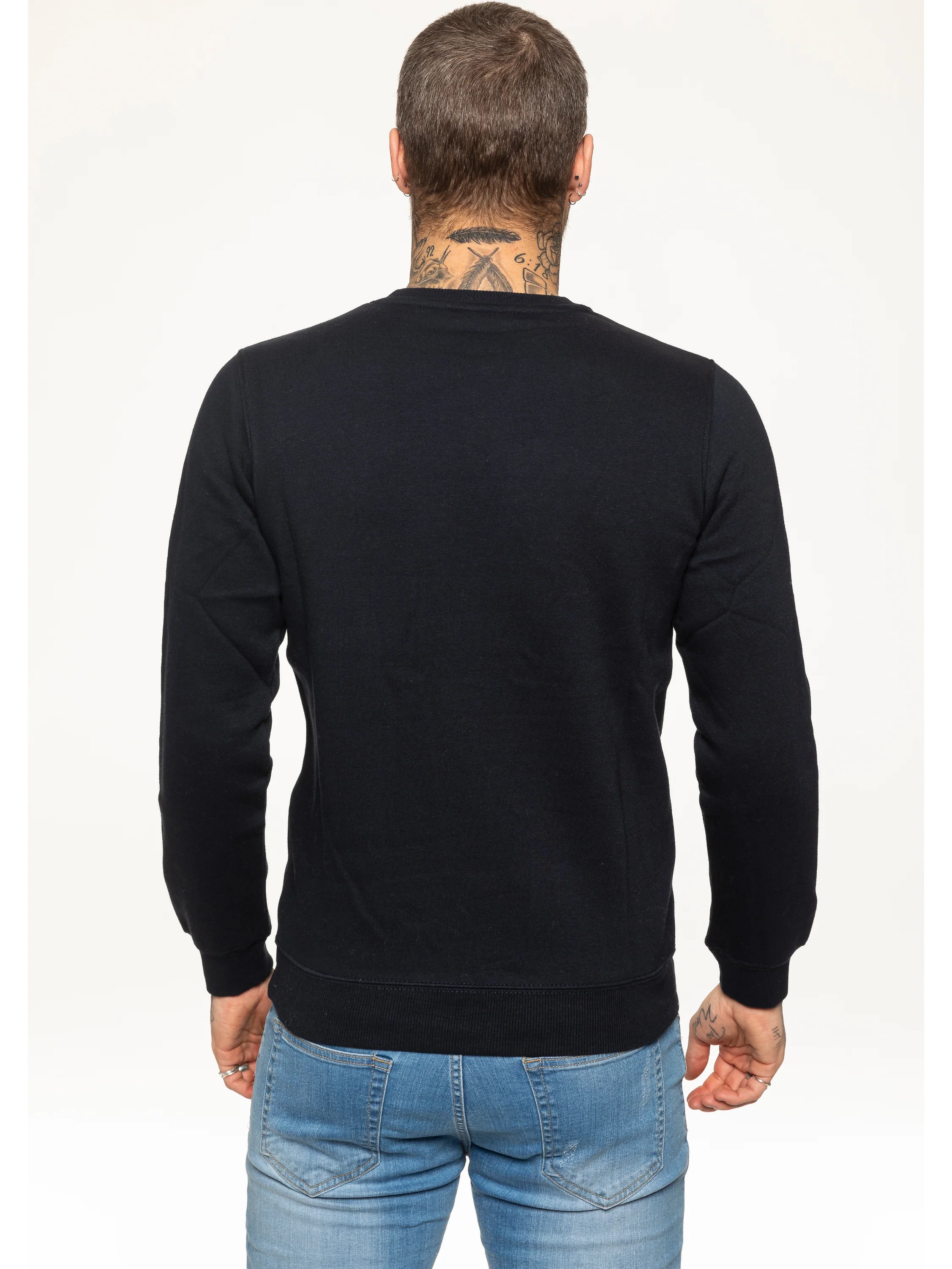 BBH Mens Plain Sweatshirt Crew Neck Jersey Fleece | Bound By Honour - Image 8