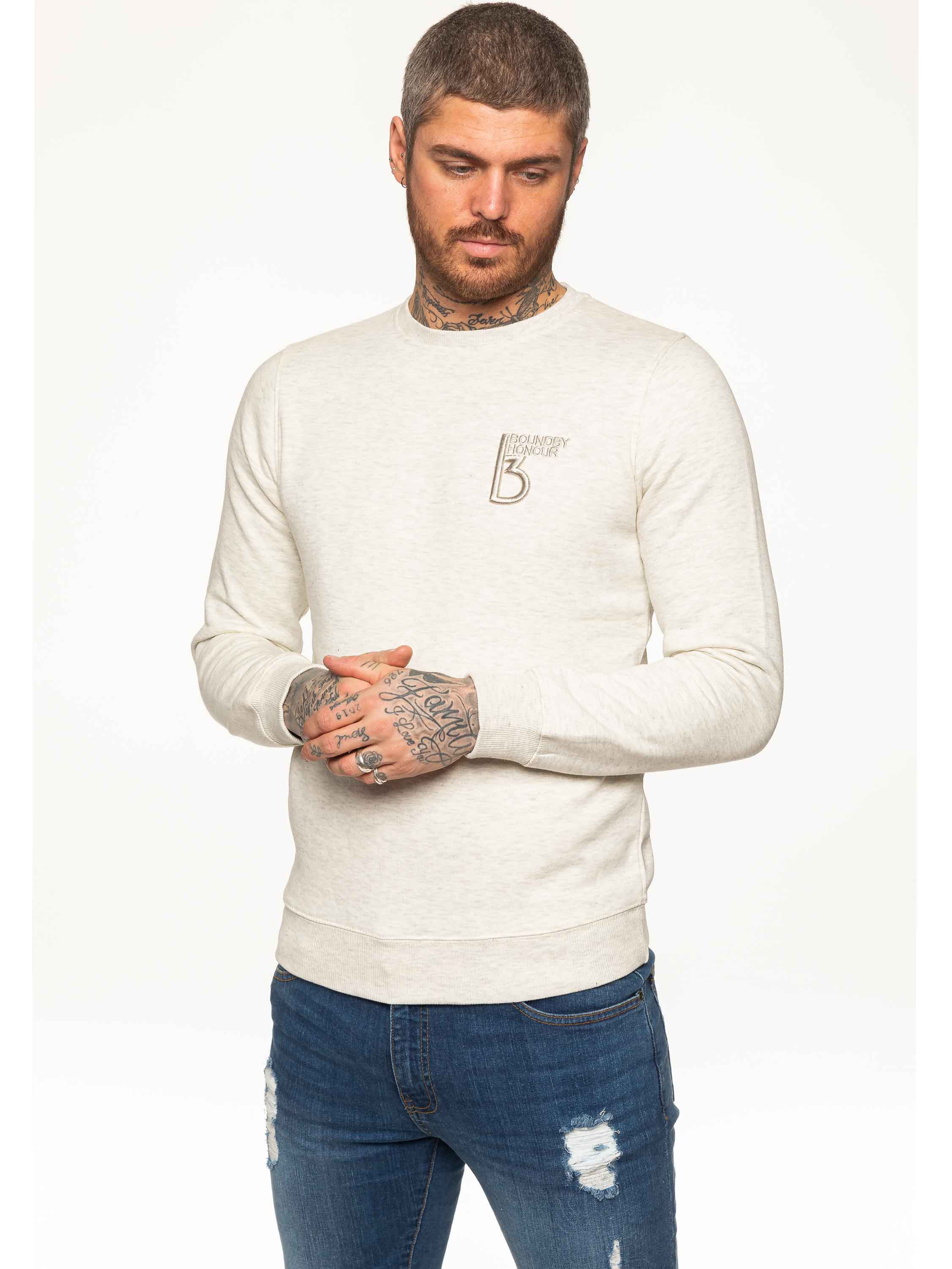 BBH Mens Plain Sweatshirt Crew Neck Jersey Fleece | Bound By Honour - Image 9