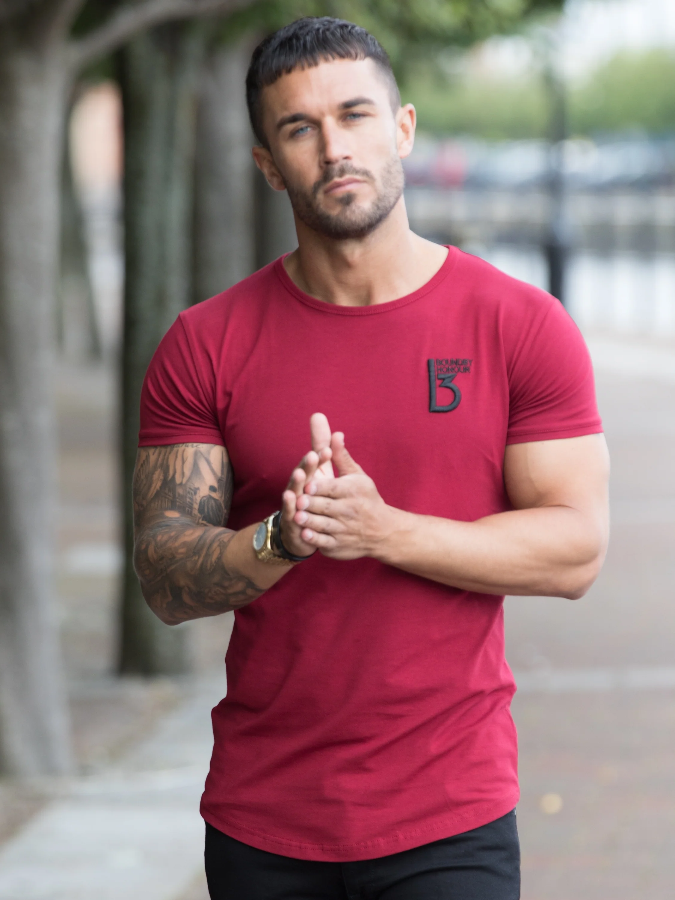 BH Men's Branded Short Sleeve Athletic T-shirt | Bound By Honour - Image 5