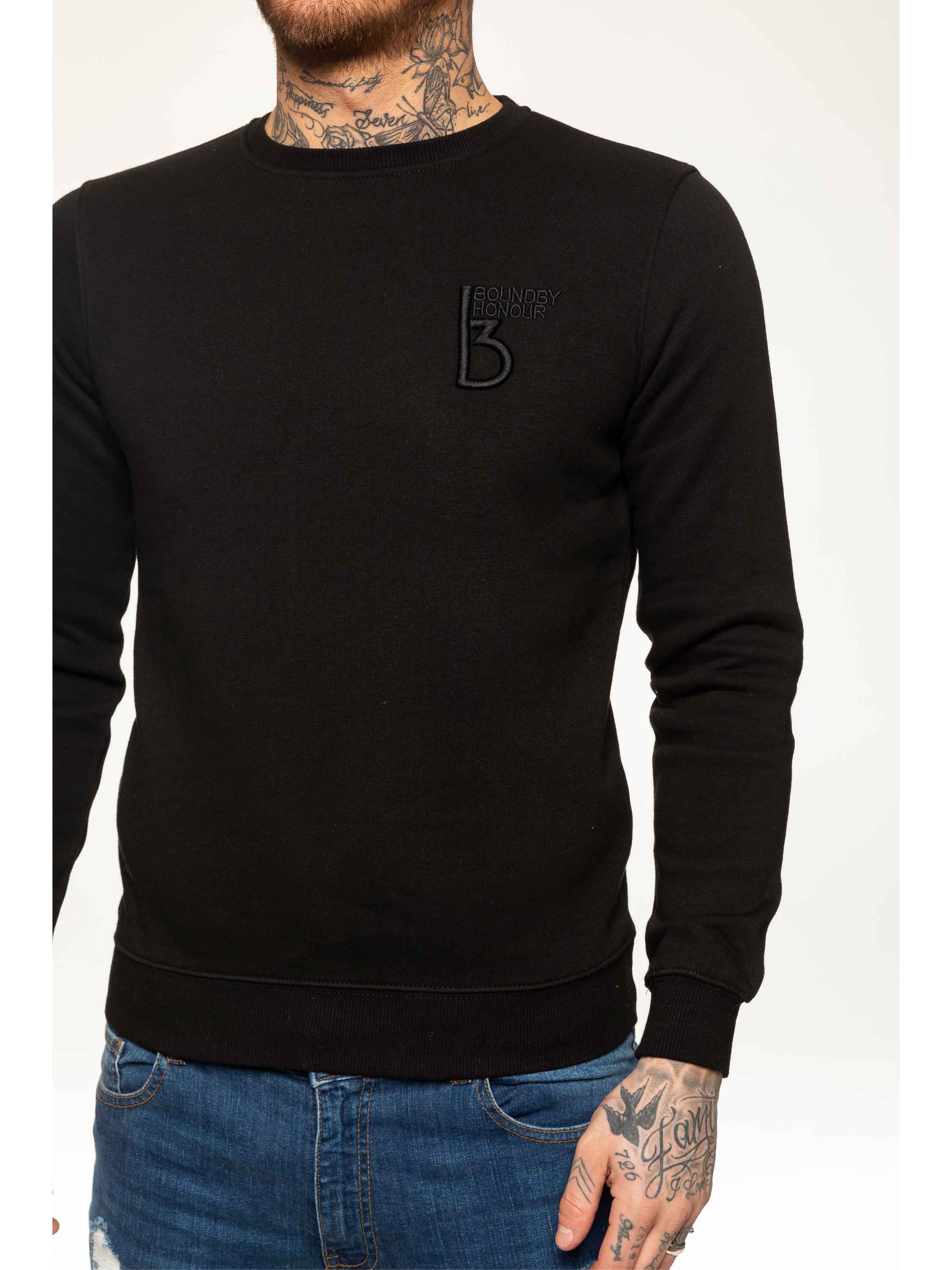 BBH Mens Plain Sweatshirt Crew Neck Jersey Fleece  | Bound By Honour - Image 5