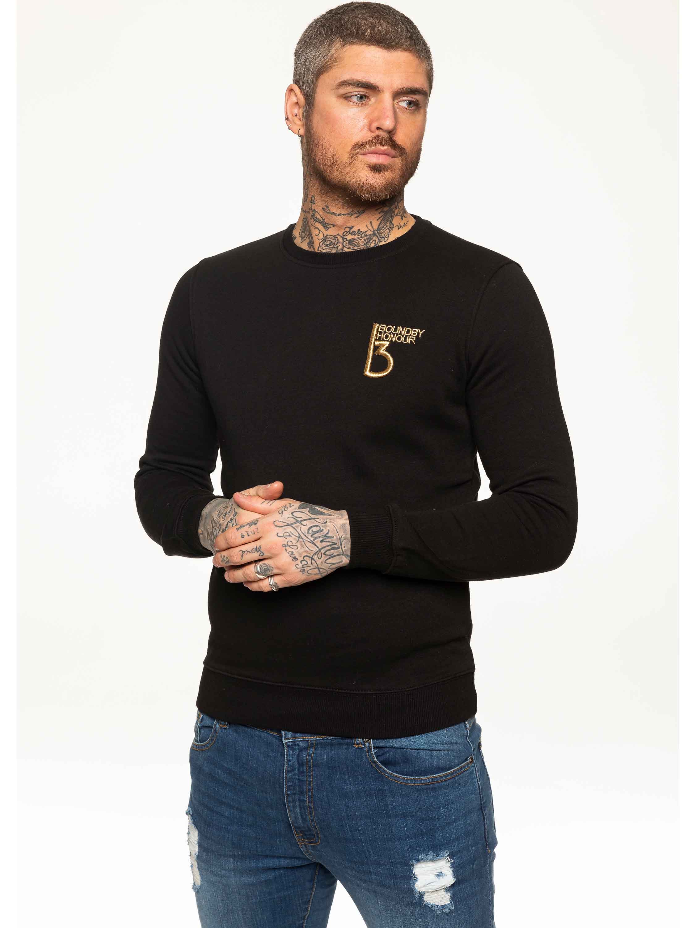 BBH Mens Plain Sweatshirt Crew Neck Jersey Fleece  | Bound By Honour - Image 8