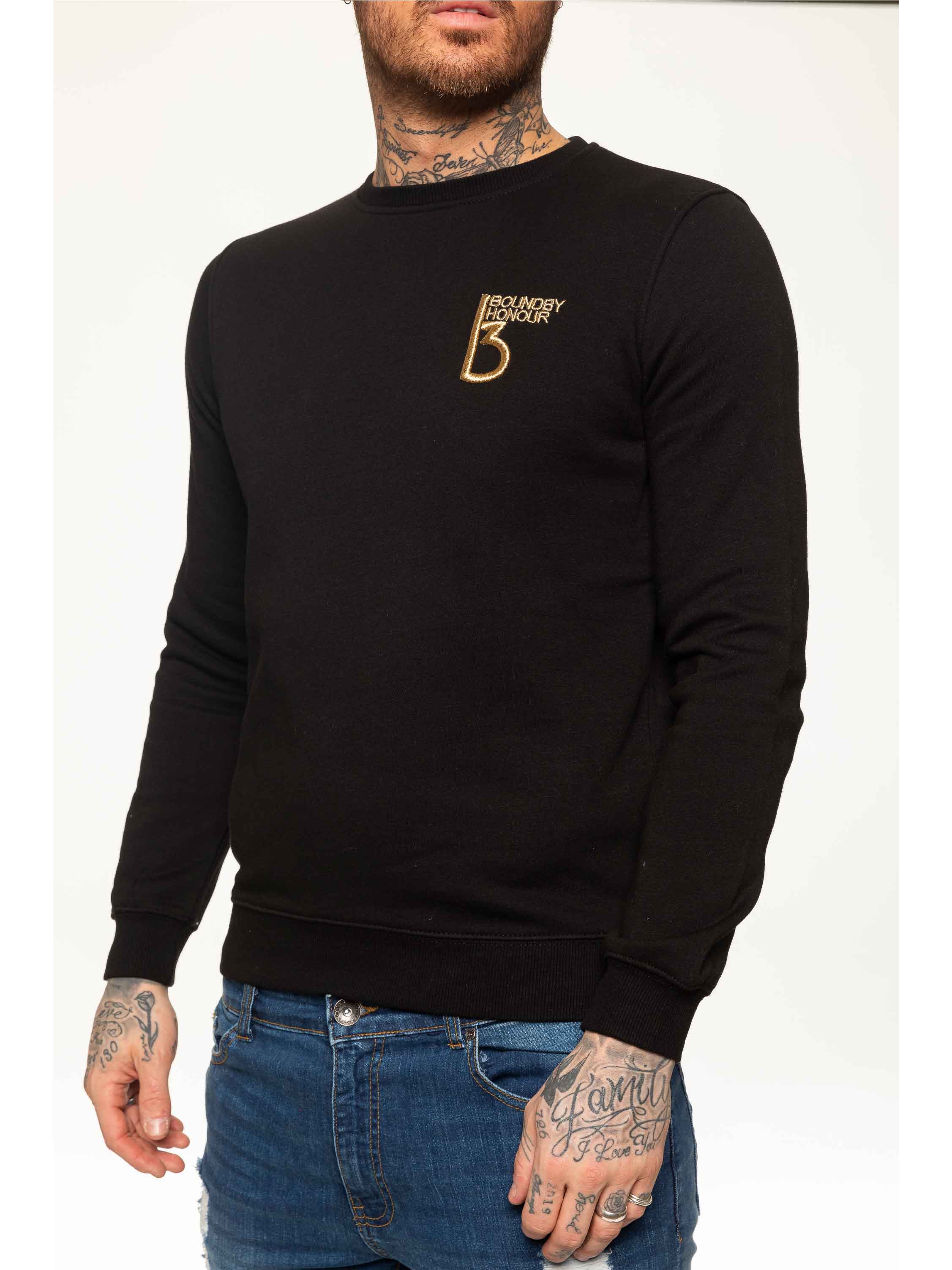 BBH Mens Plain Sweatshirt Crew Neck Jersey Fleece  | Bound By Honour - Image 9
