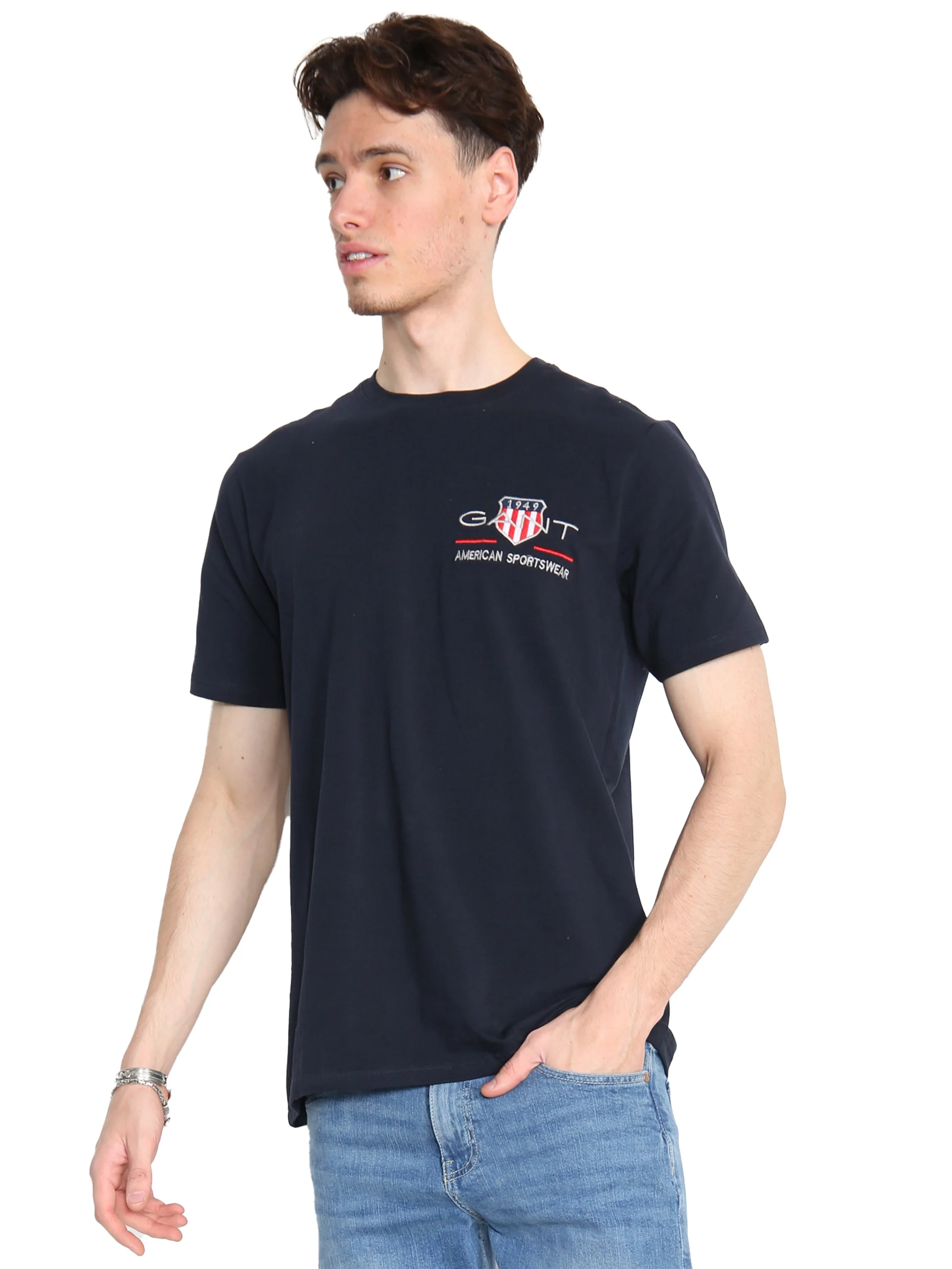 Gant American | Mens Crew Neck T-Shirts - Image 3