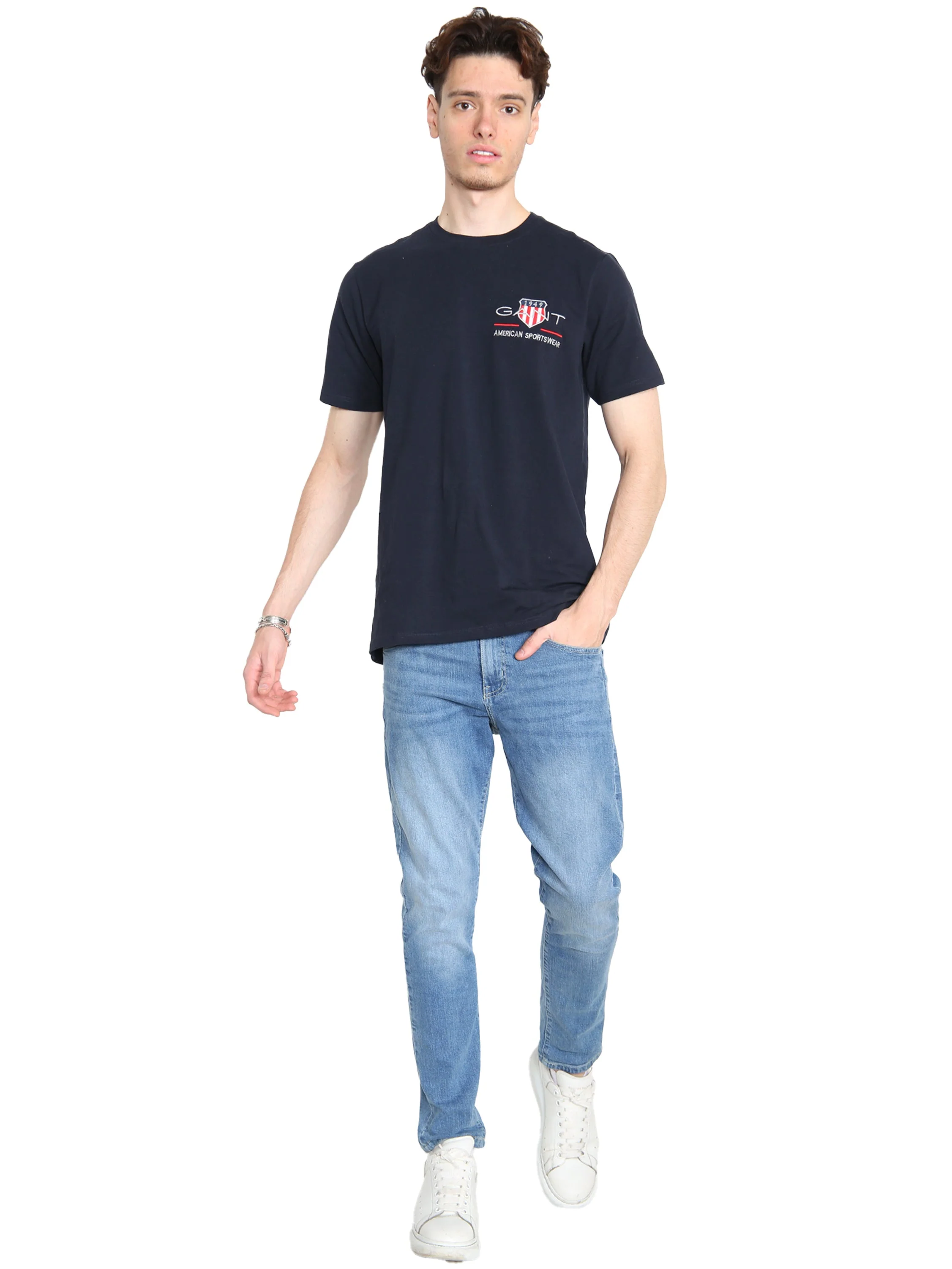Gant American | Mens Crew Neck T-Shirts - Image 5