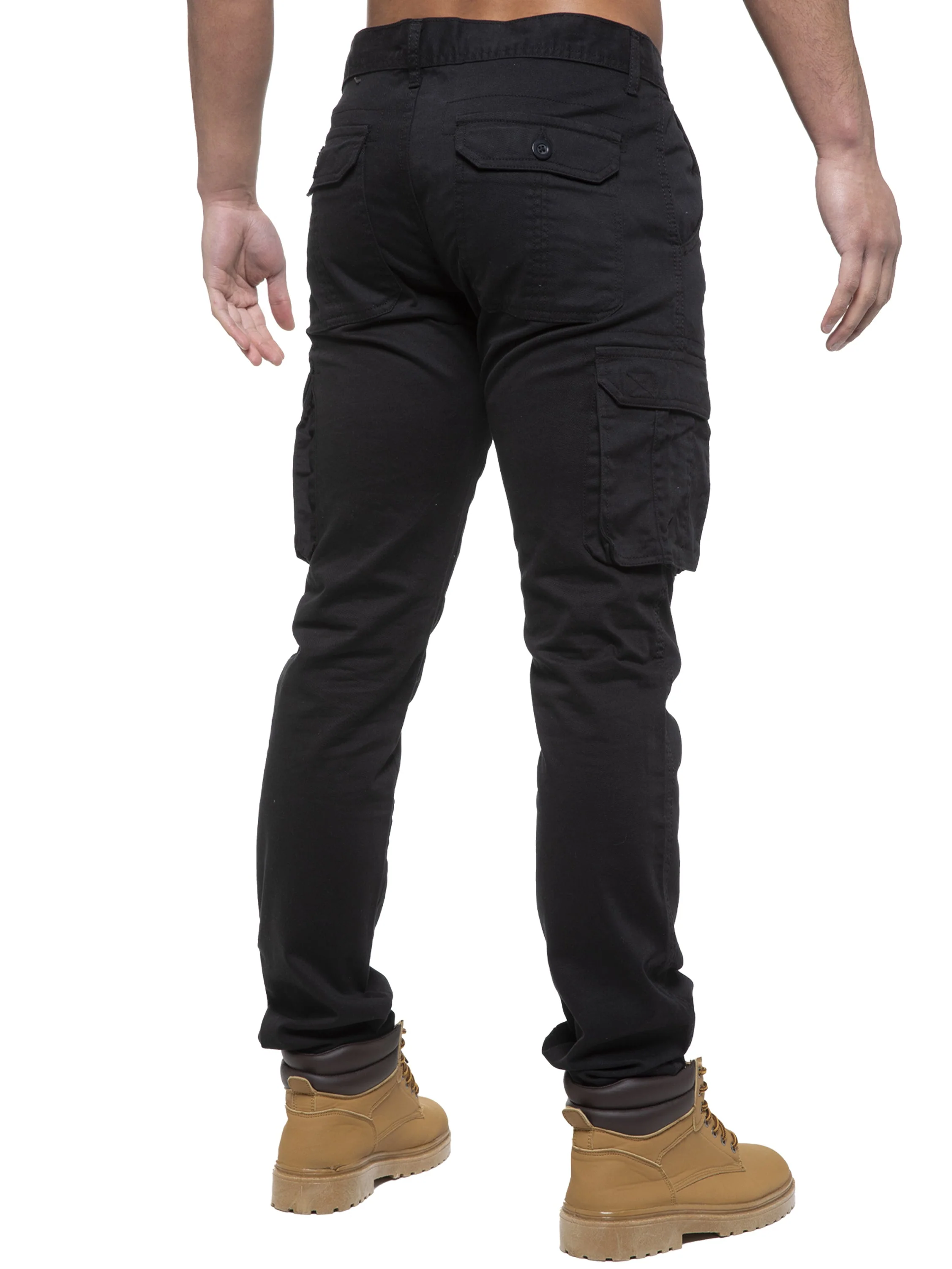 Enzo | Mens Cargo Straight Fit Jeans - Image 10