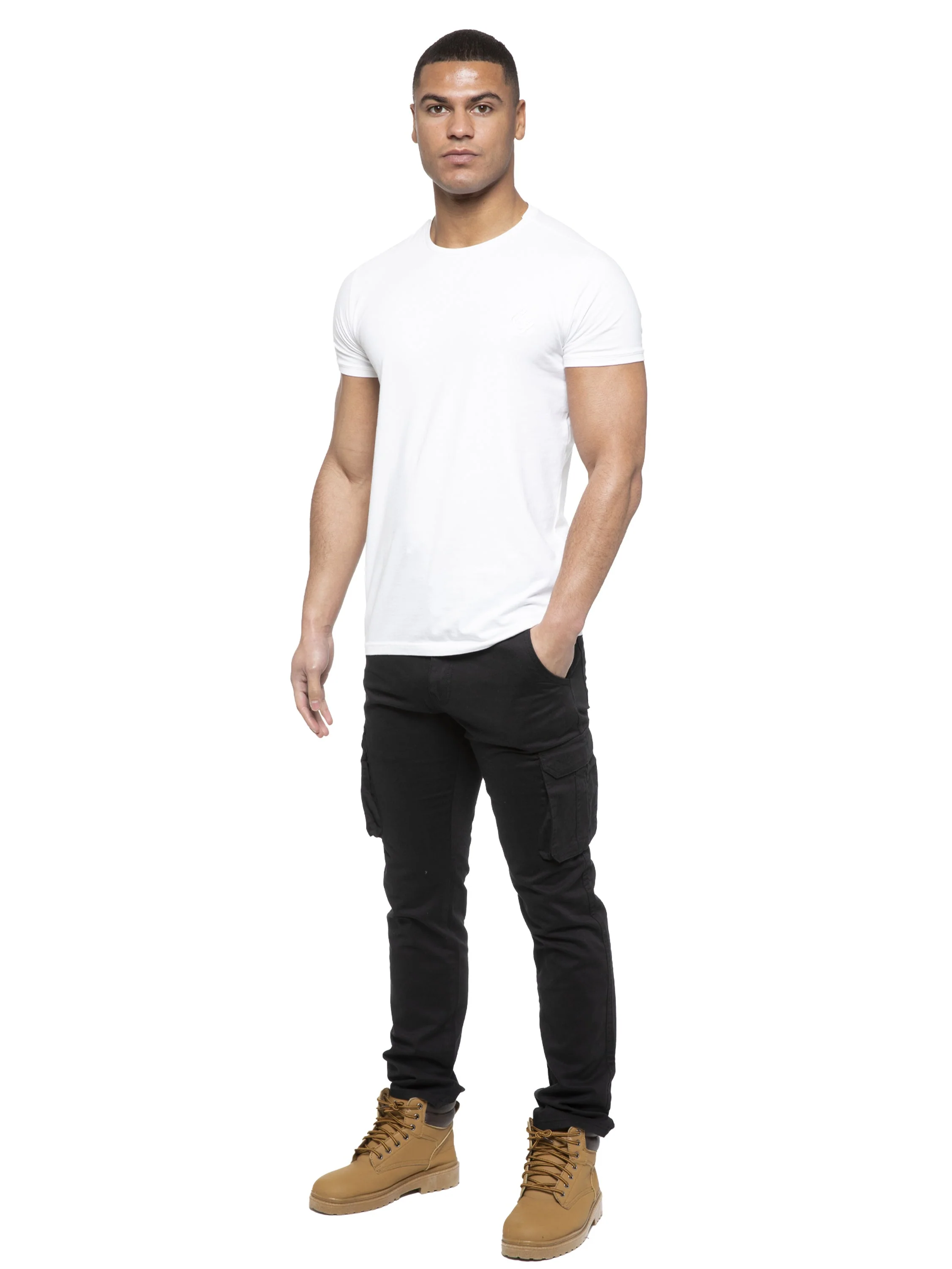 Enzo | Mens Cargo Straight Fit Jeans - Image 12