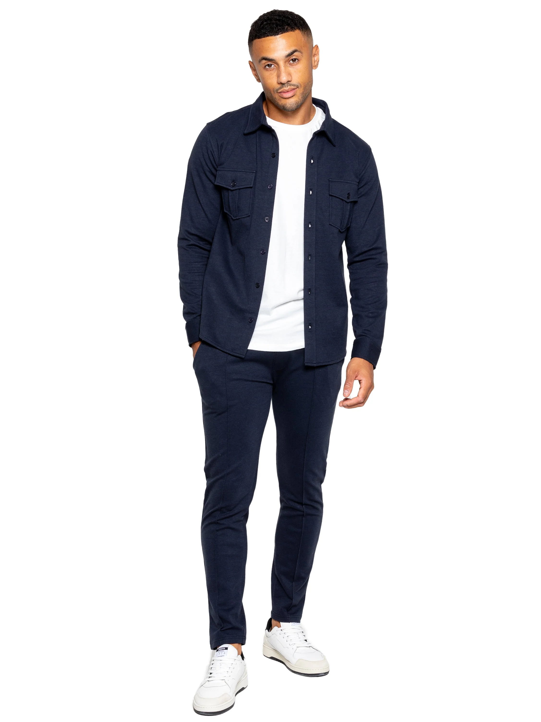 Enzo | Mens Overshirt Tracksuit Set - Image 10