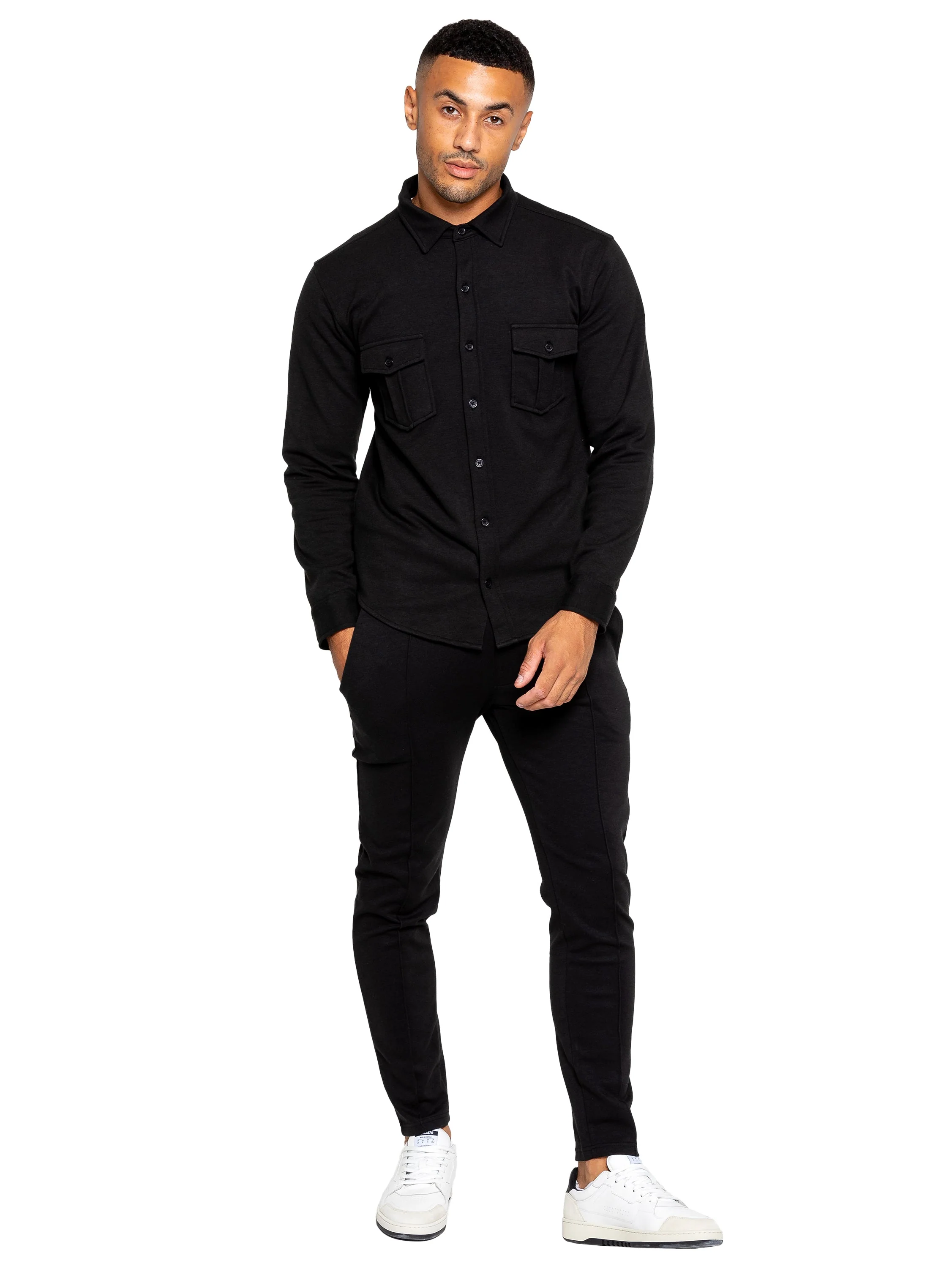 Enzo | Mens Overshirt Tracksuit Set - Image 4