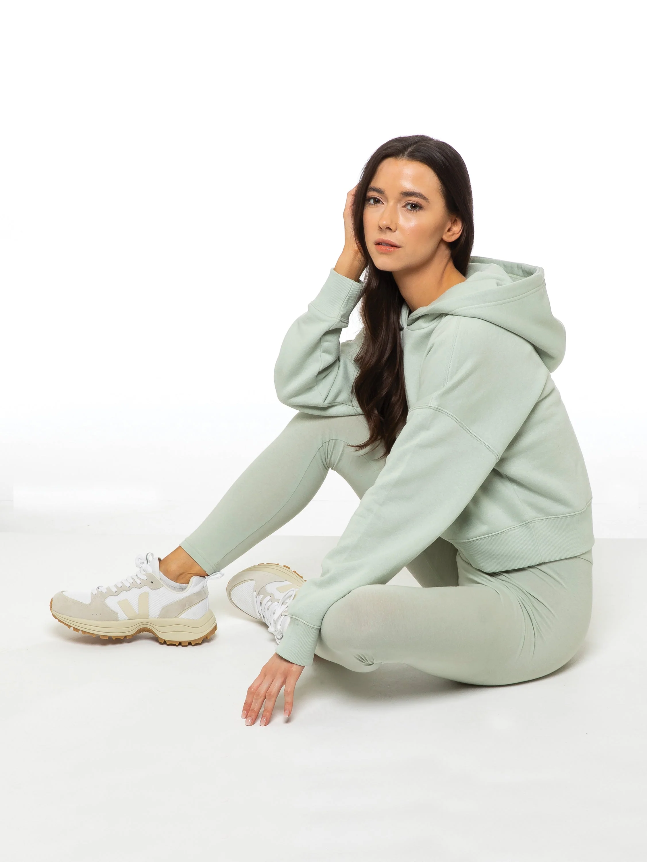 Enzo | Womens Cropped Hoodie Tracksuit - Image 13