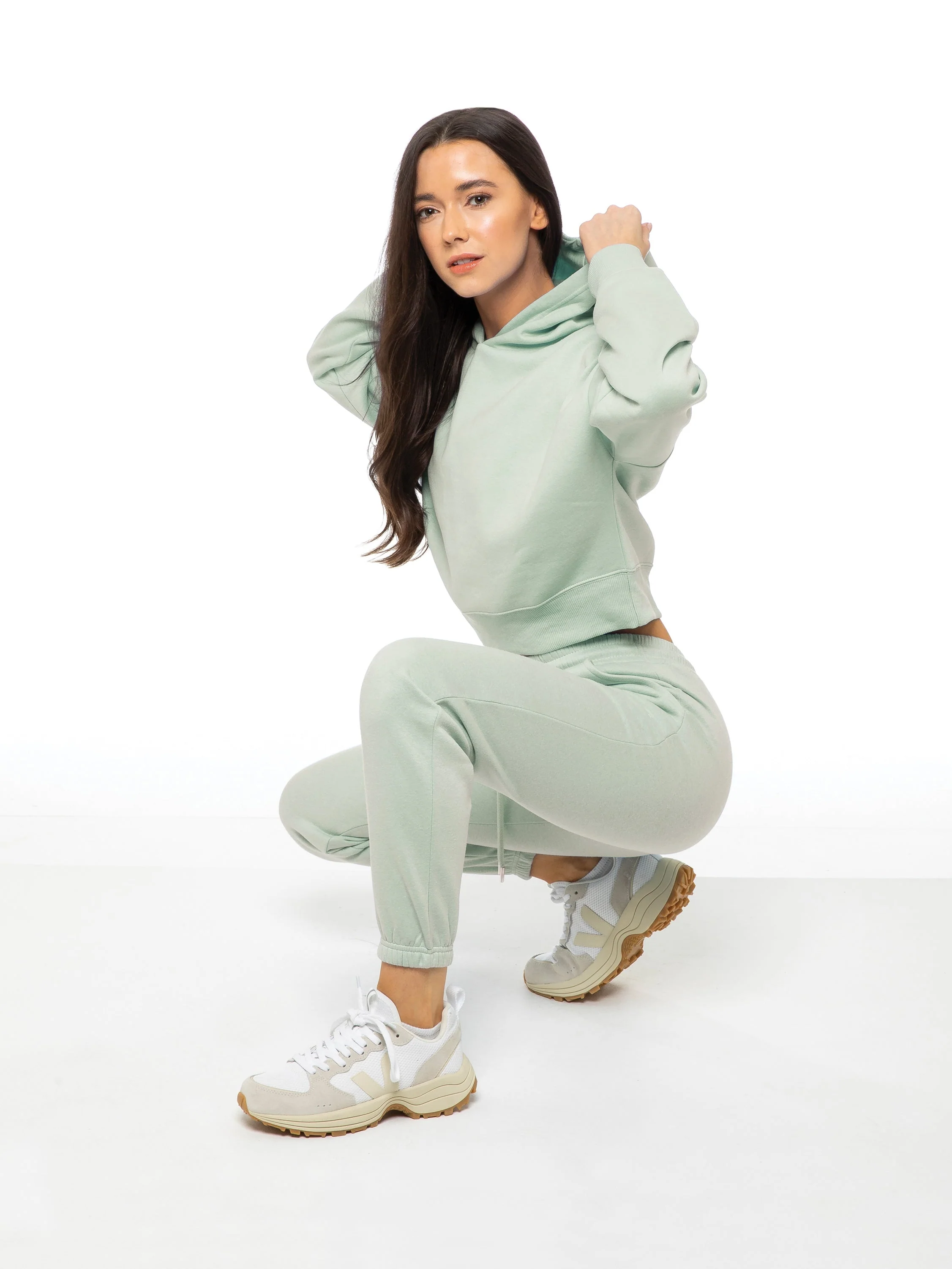 Enzo | Womens Cropped Hoodie Tracksuit - Image 14