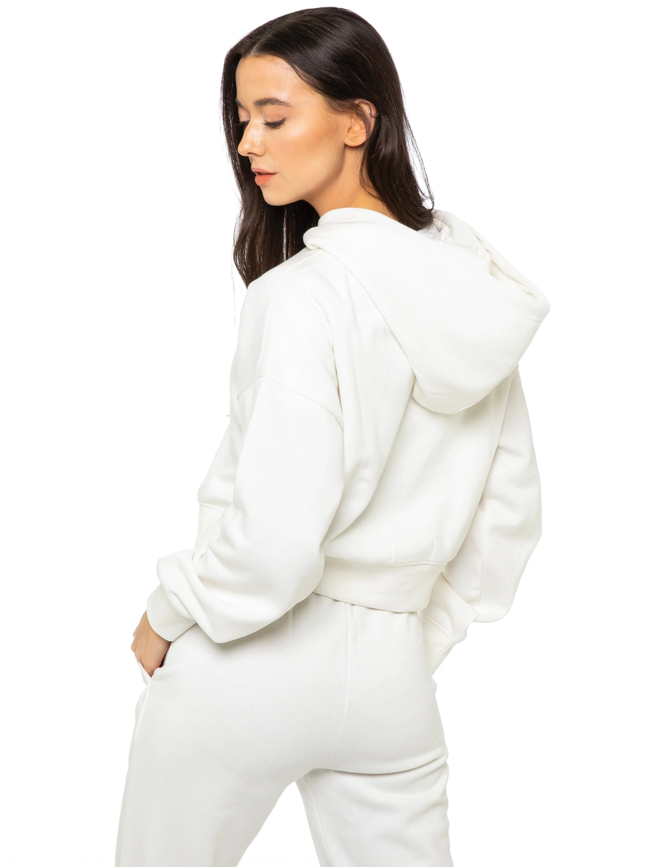 Enzo | Womens Cropped Hoodie Tracksuit - Image 19