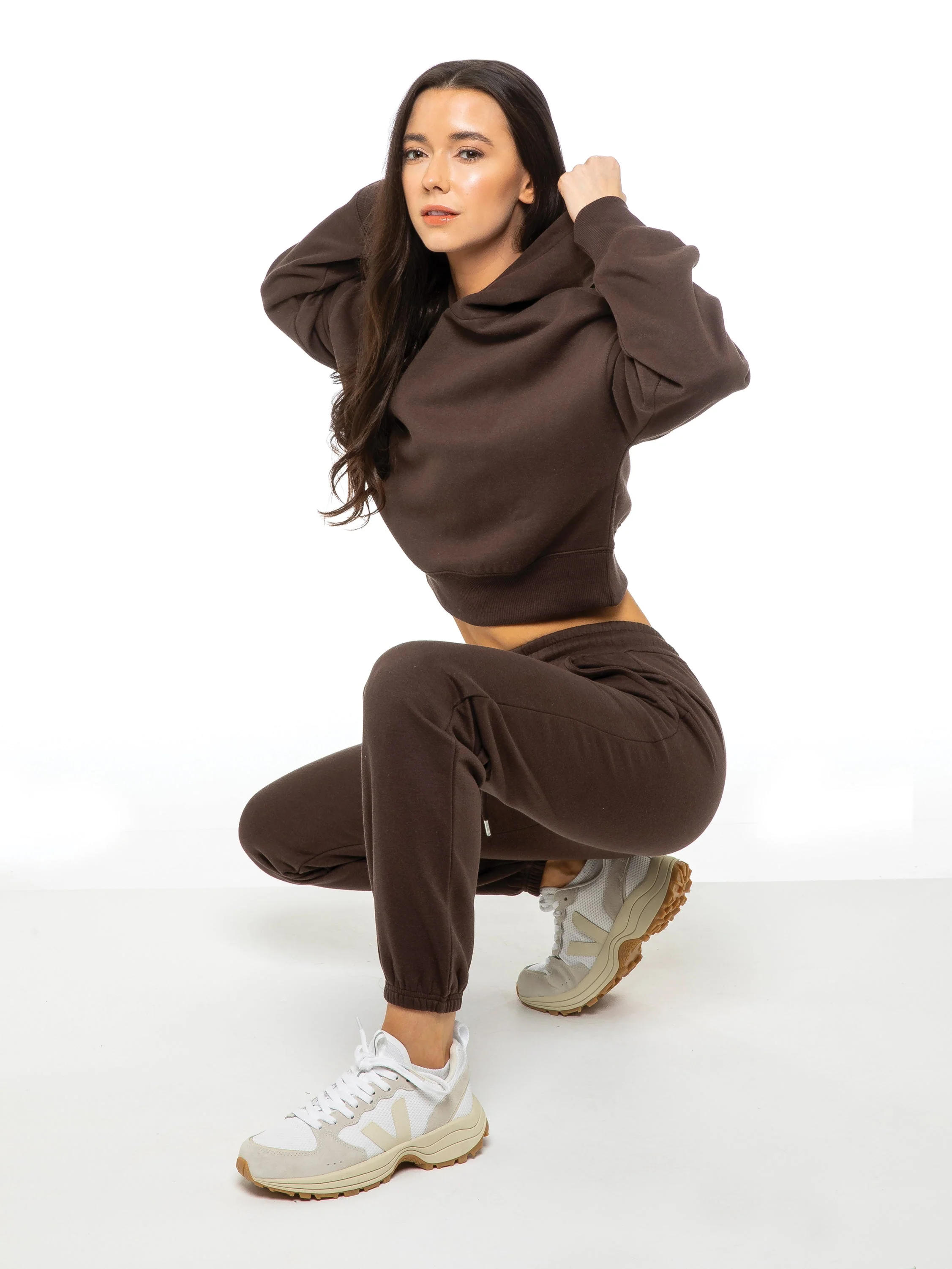 Enzo | Womens Cropped Hoodie Tracksuit - Image 5