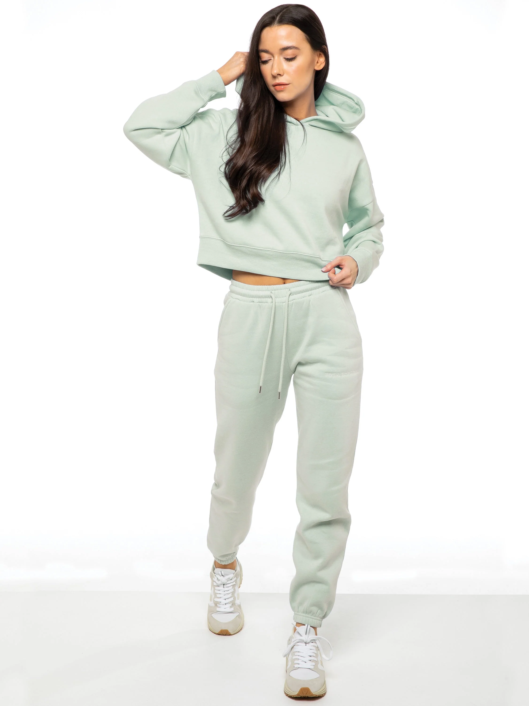 Enzo | Womens Cropped Hoodie Tracksuit - Image 6
