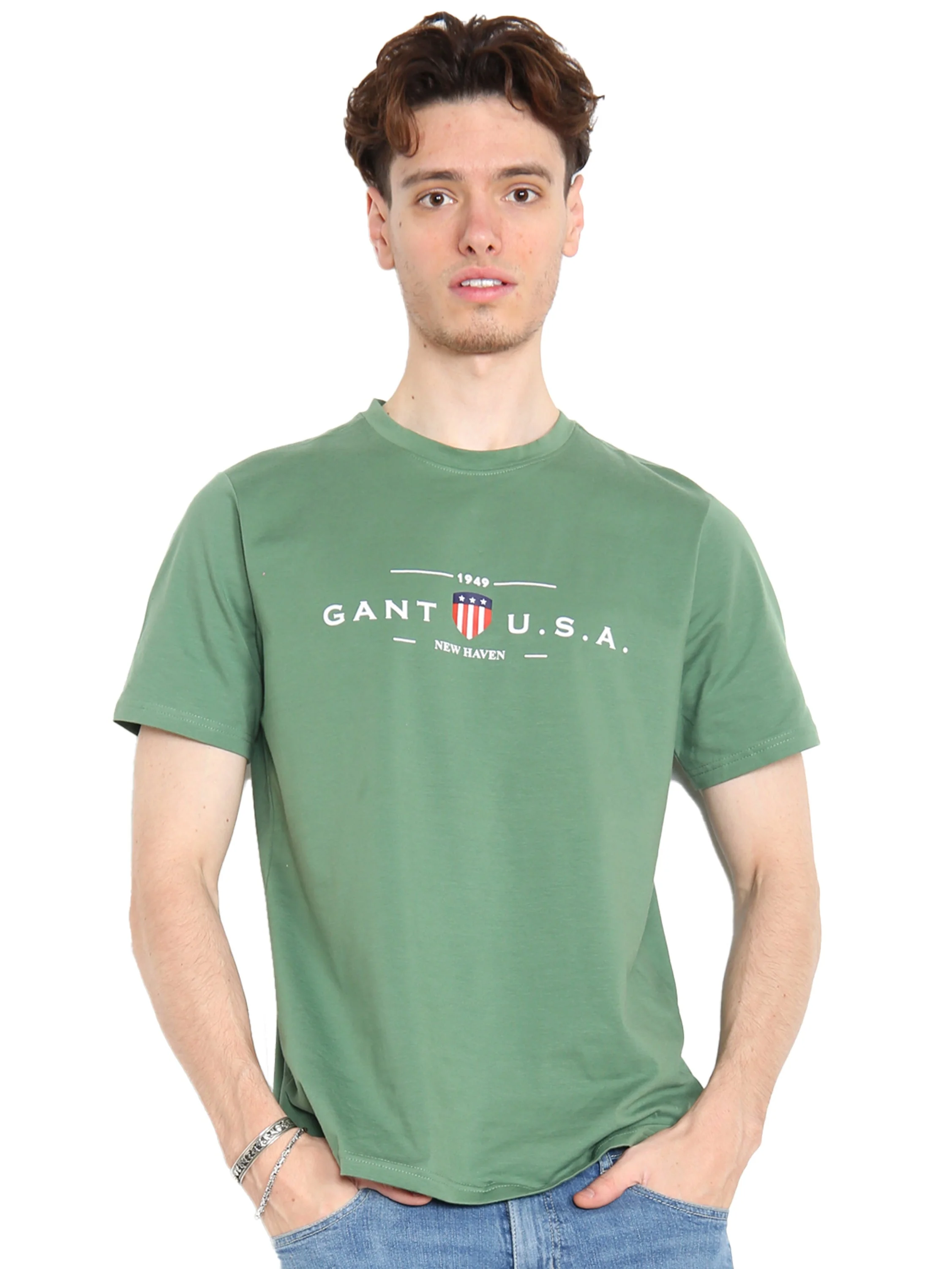 Gant USA | Mens Crew Neck T-Shirts - Image 3