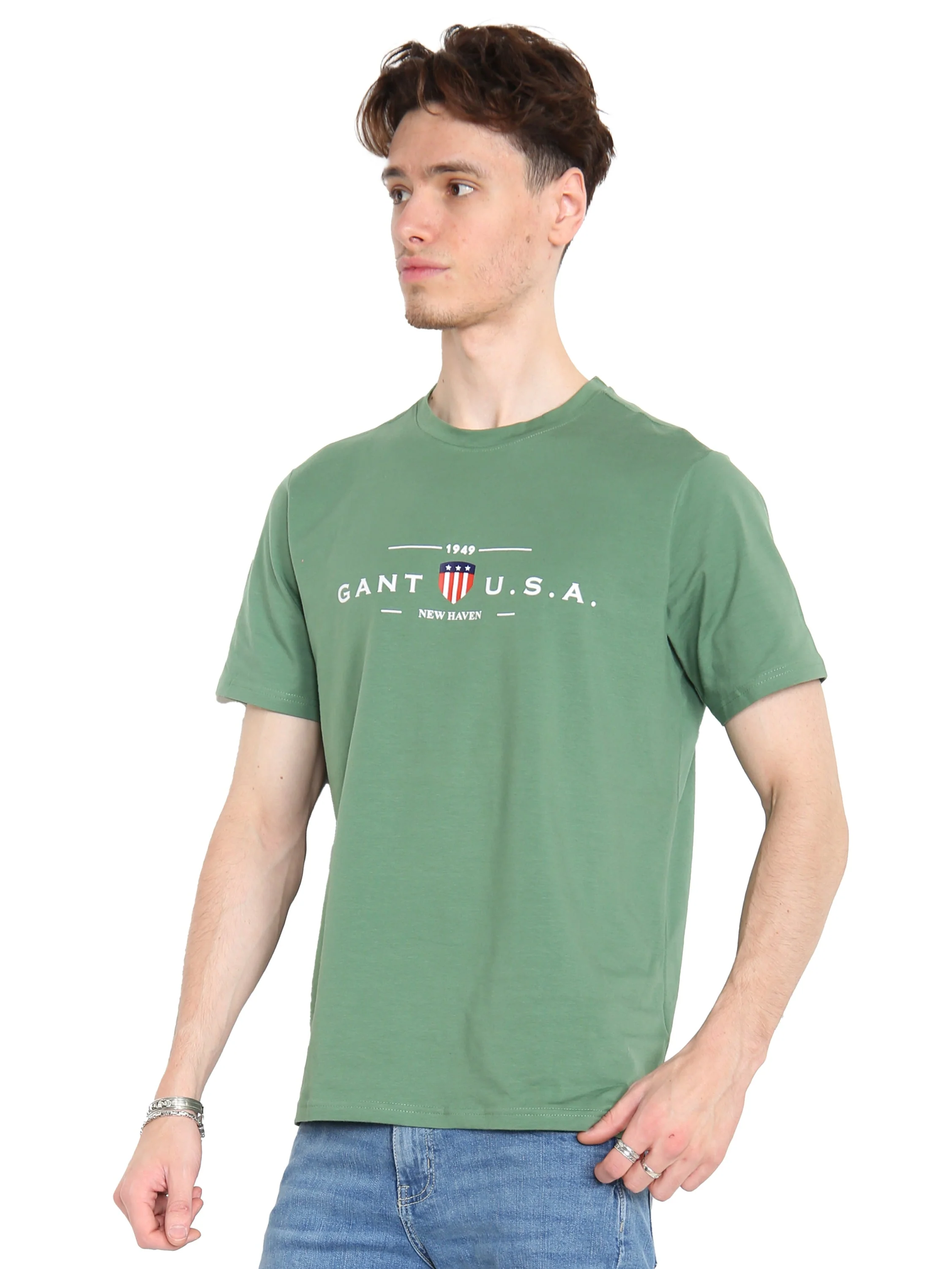 Gant USA | Mens Crew Neck T-Shirts - Image 4