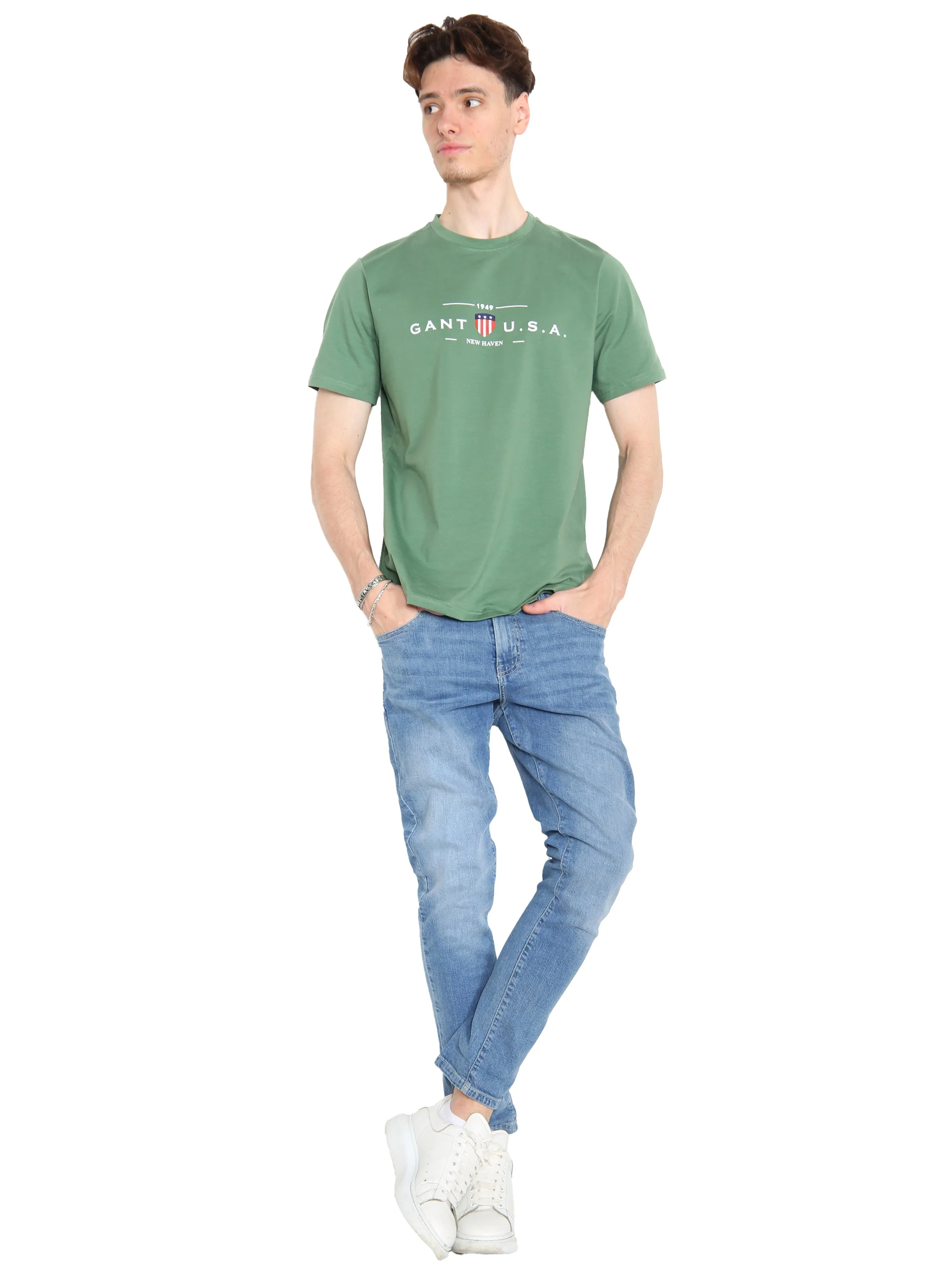 Gant USA | Mens Crew Neck T-Shirts - Image 5