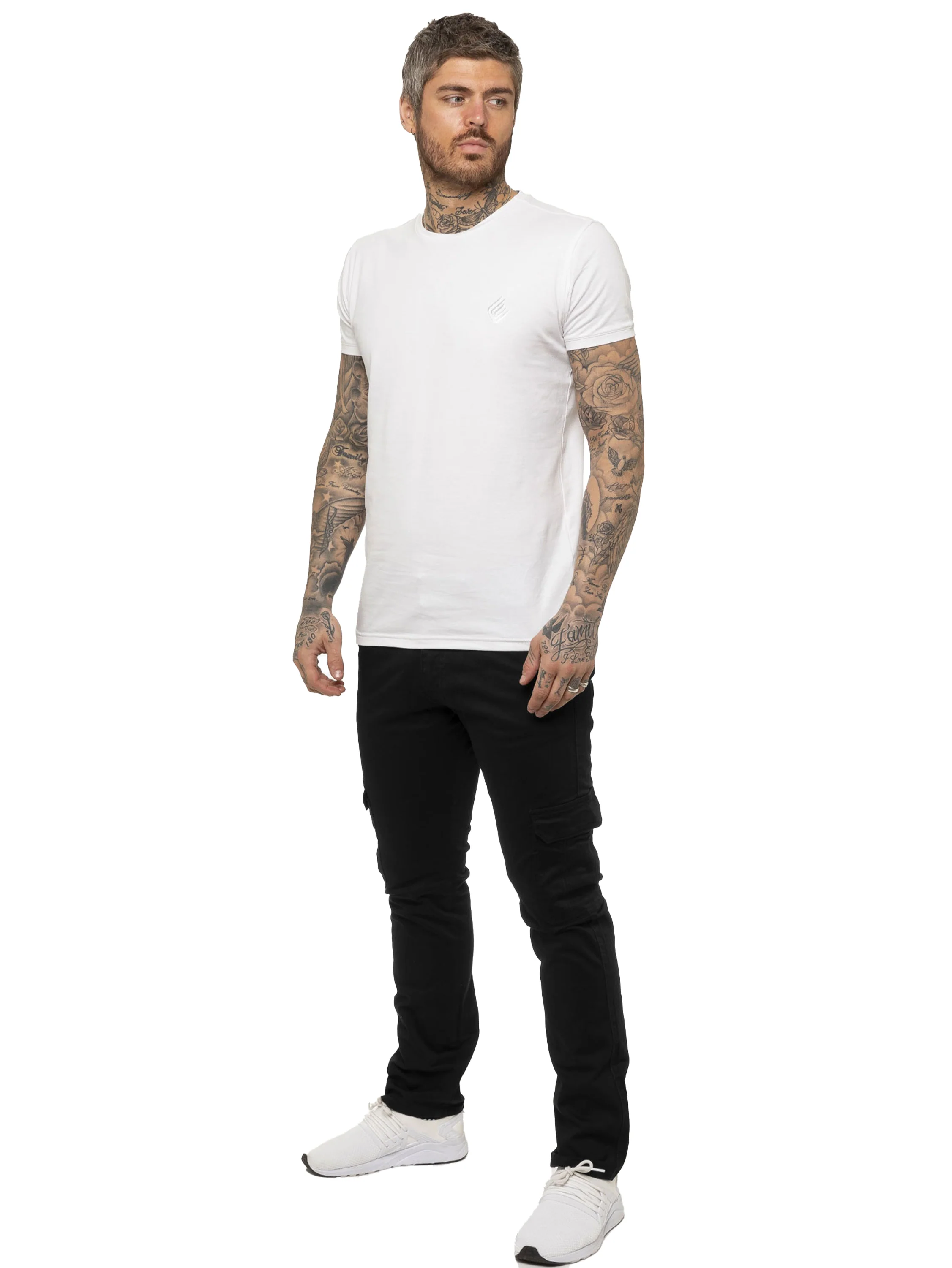 Mens Cargo Combat Slim Fit Trousers | Enzo Designer Menswear - Image 7