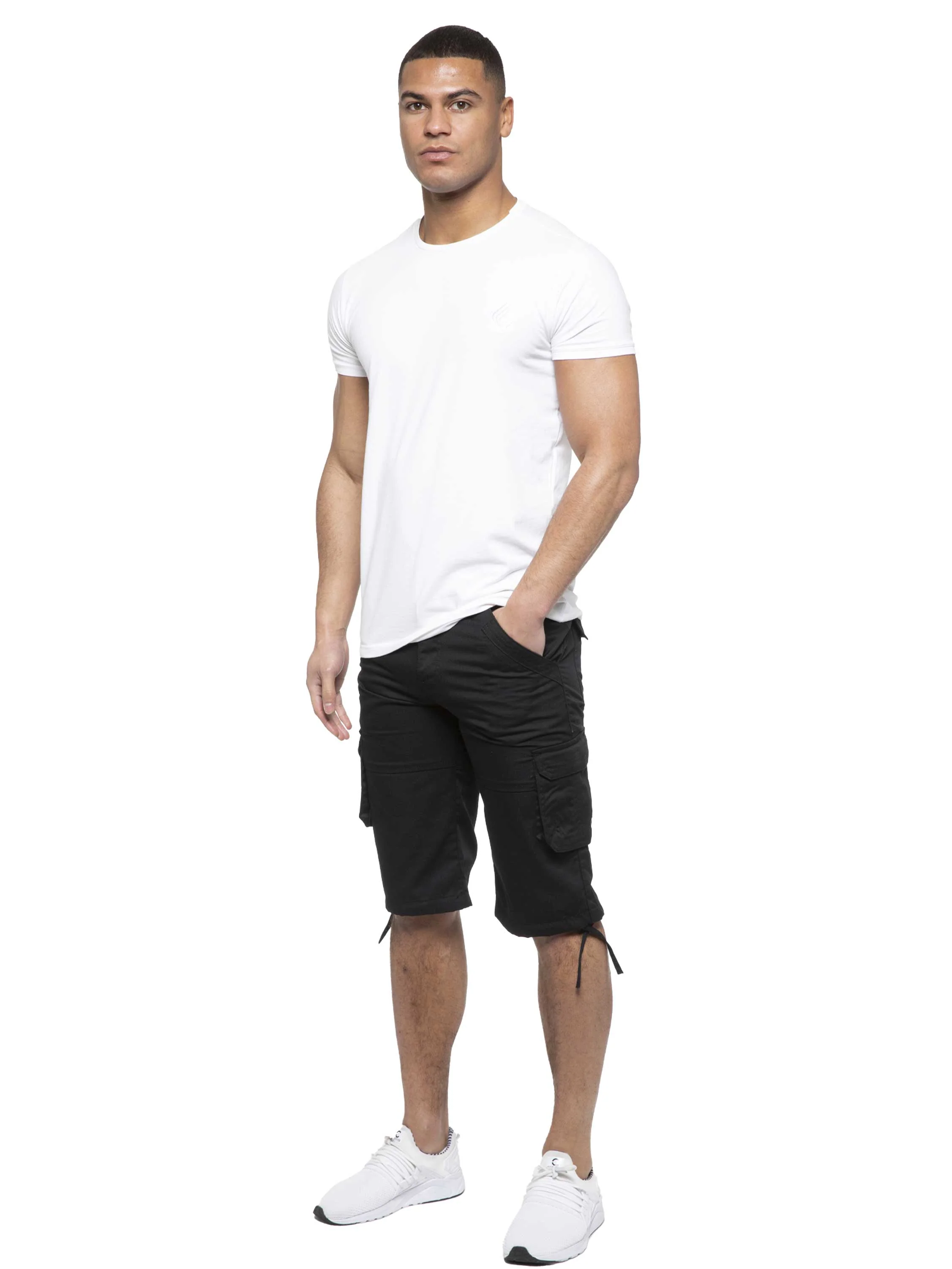 Enzo | Mens Cargo Combat Shorts - Image 7