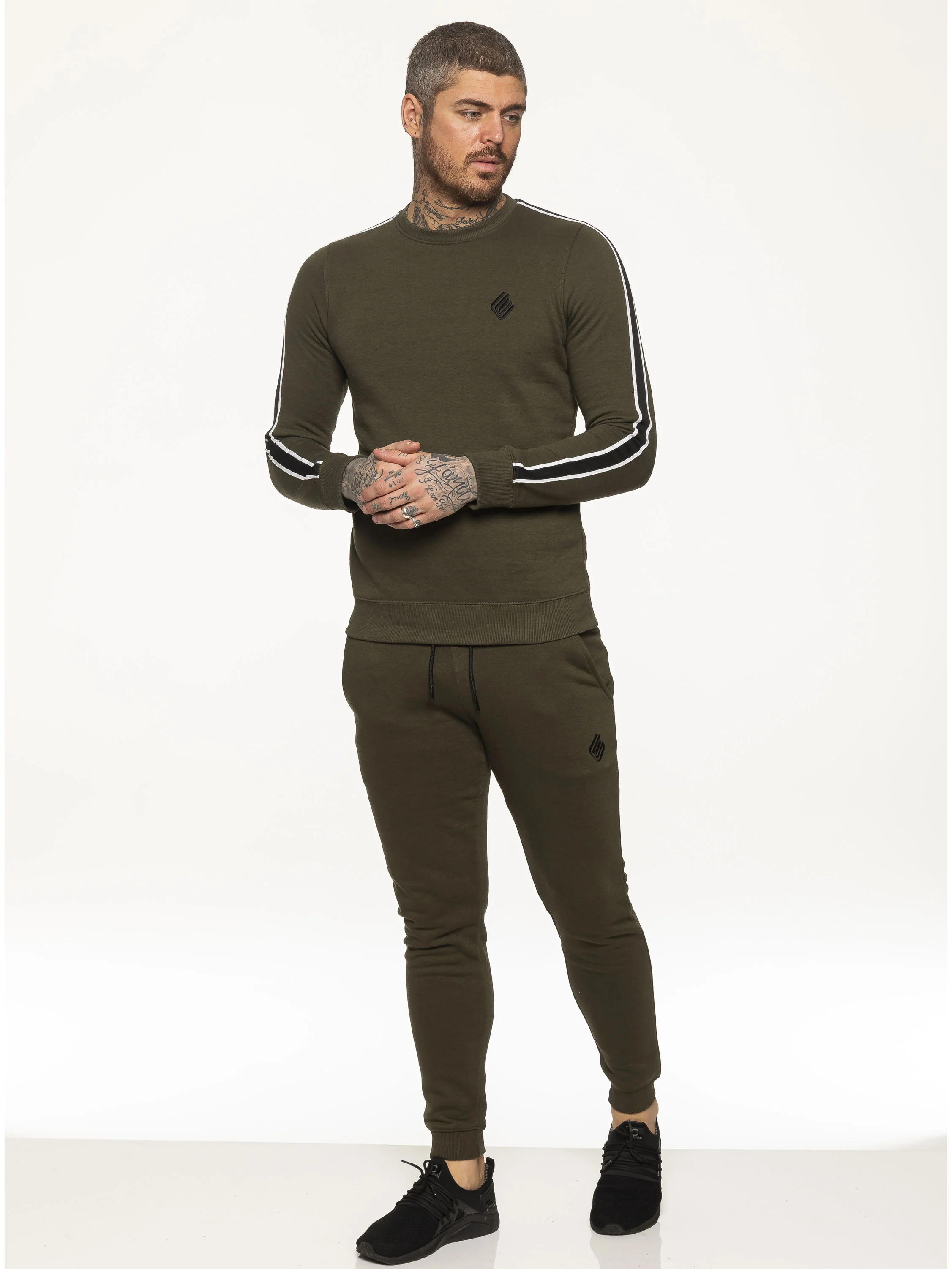 Mens Crew Neck Designer Sweatshirt | Enzo Designer Menswear - Image 3
