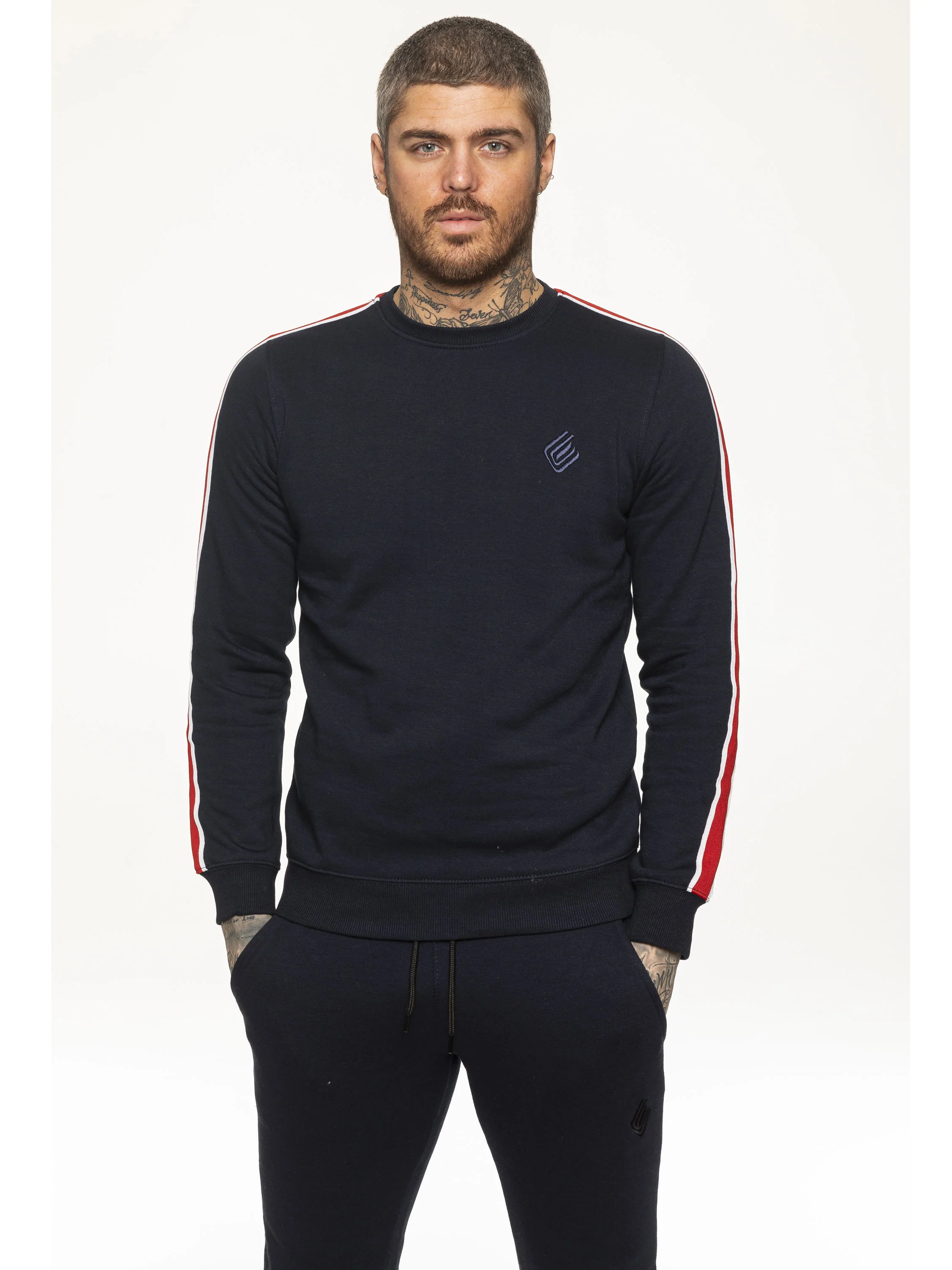 Mens Crew Neck Designer Sweatshirt | Enzo Designer Menswear - Image 5