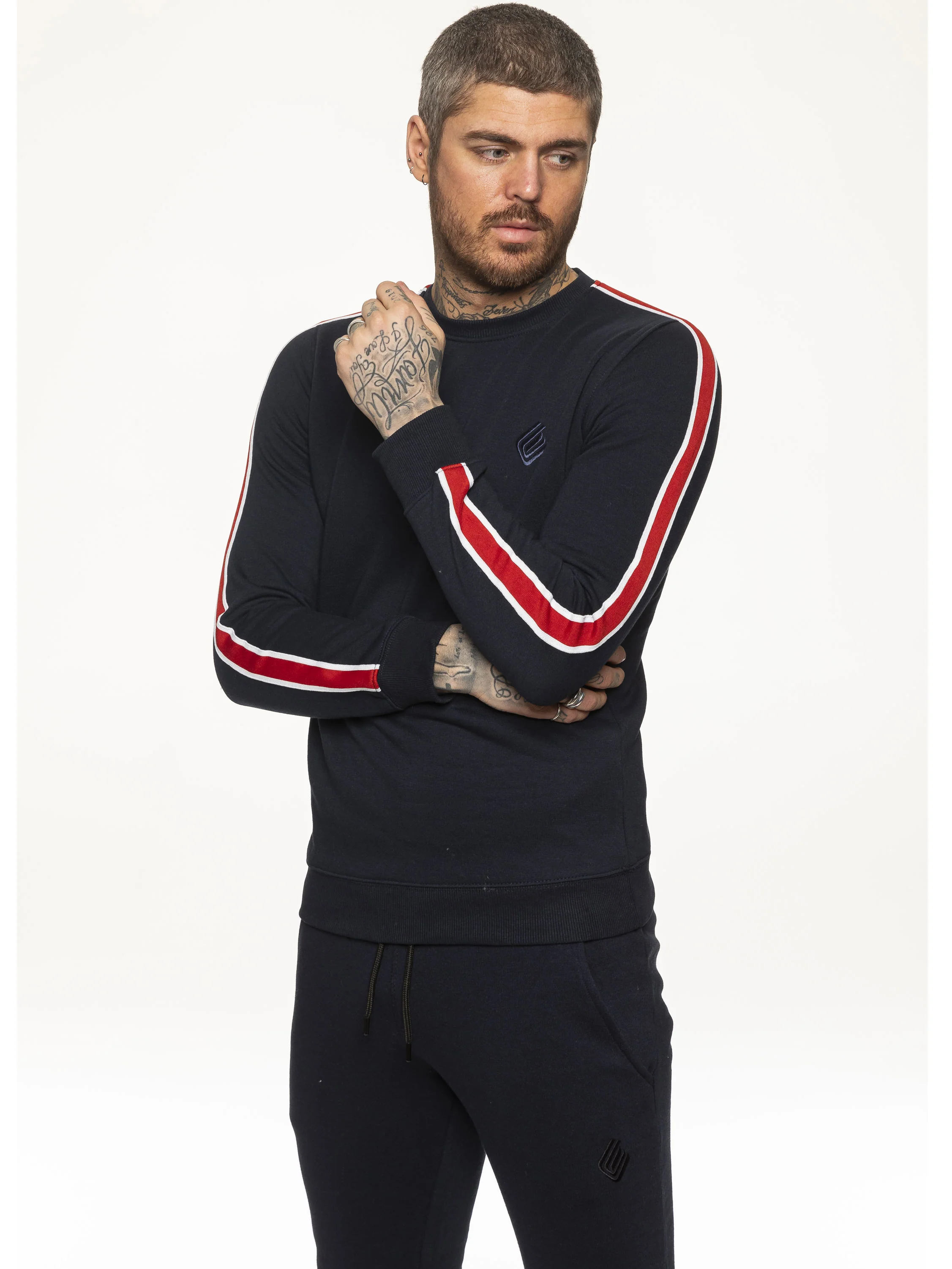 Mens Crew Neck Designer Sweatshirt | Enzo Designer Menswear - Image 6