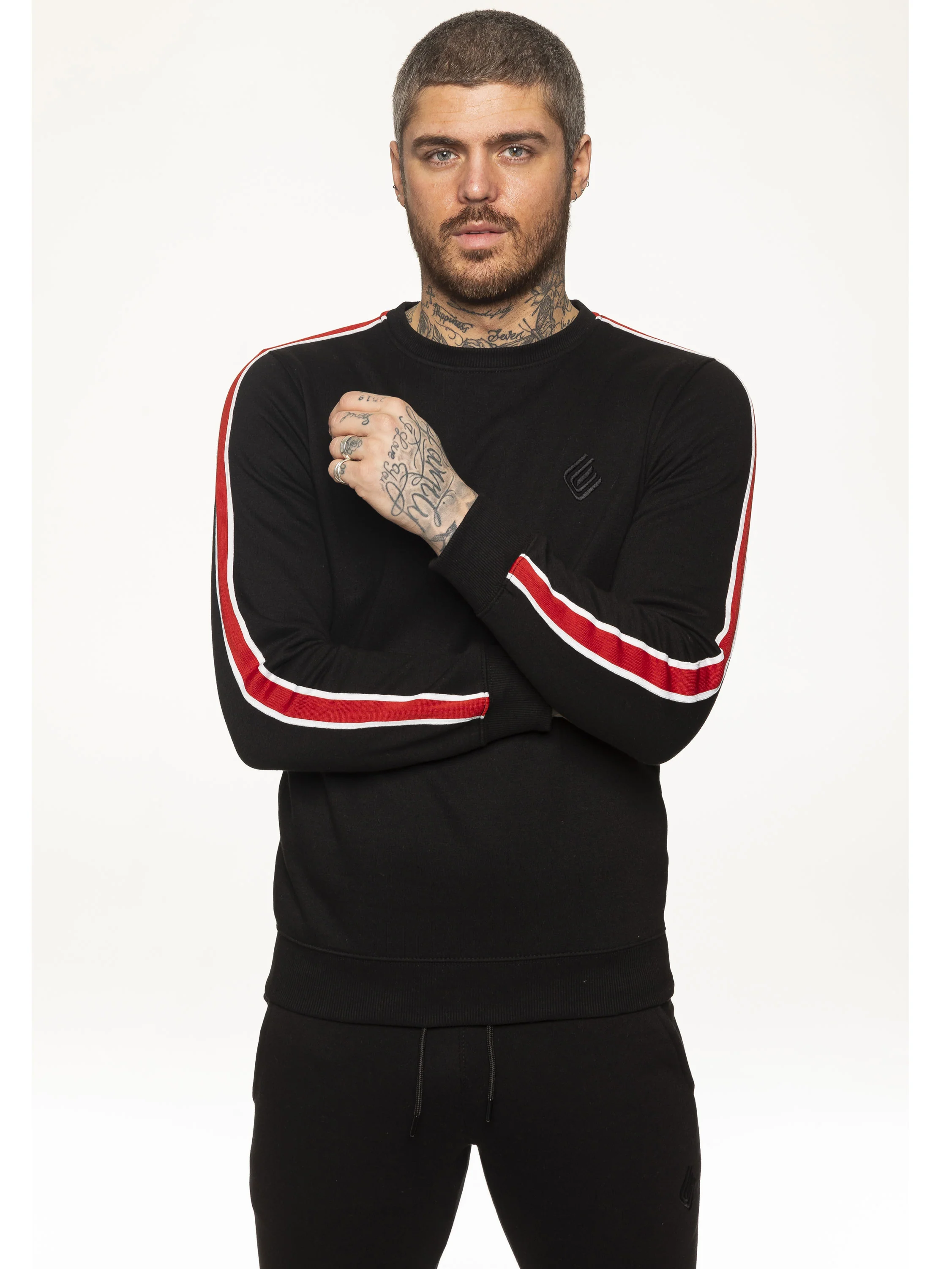 Mens Crew Neck Designer Sweatshirt | Enzo Designer Menswear - Image 7