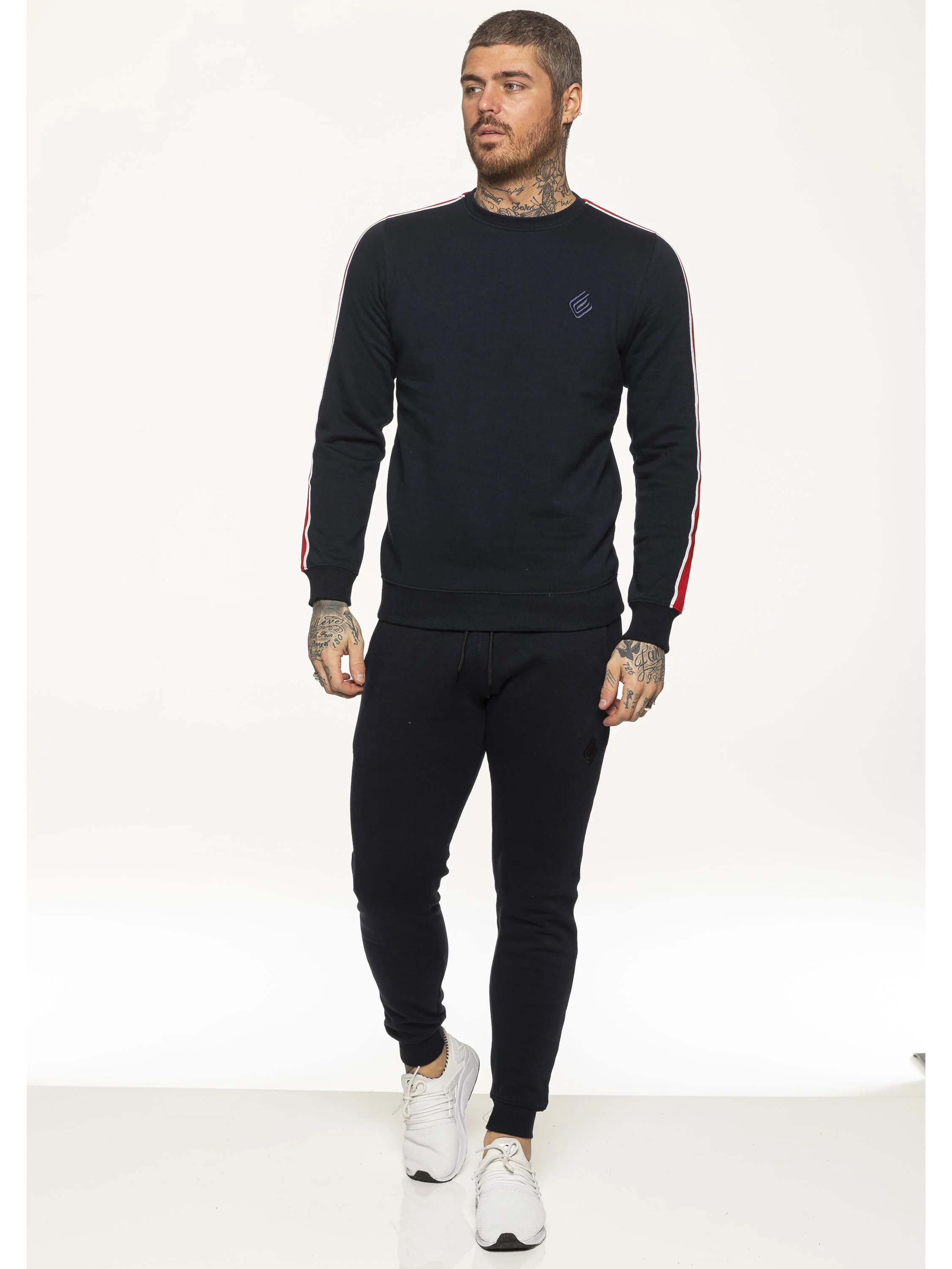 Mens Crew Neck Designer Sweatshirt | Enzo Designer Menswear - Image 9