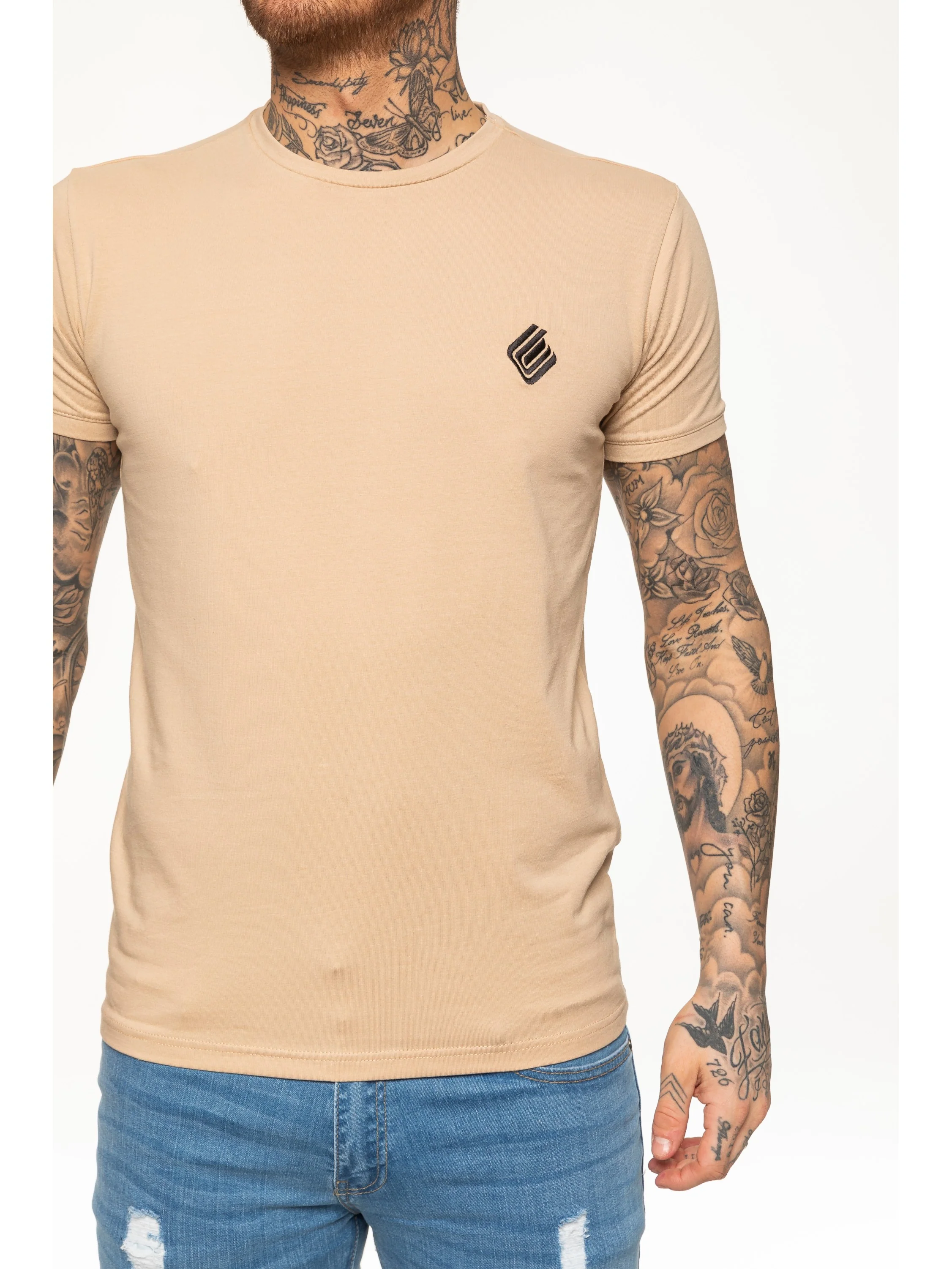 Enzo Mens Slim Fit Stretch Muscle T-Shirt - Image 18