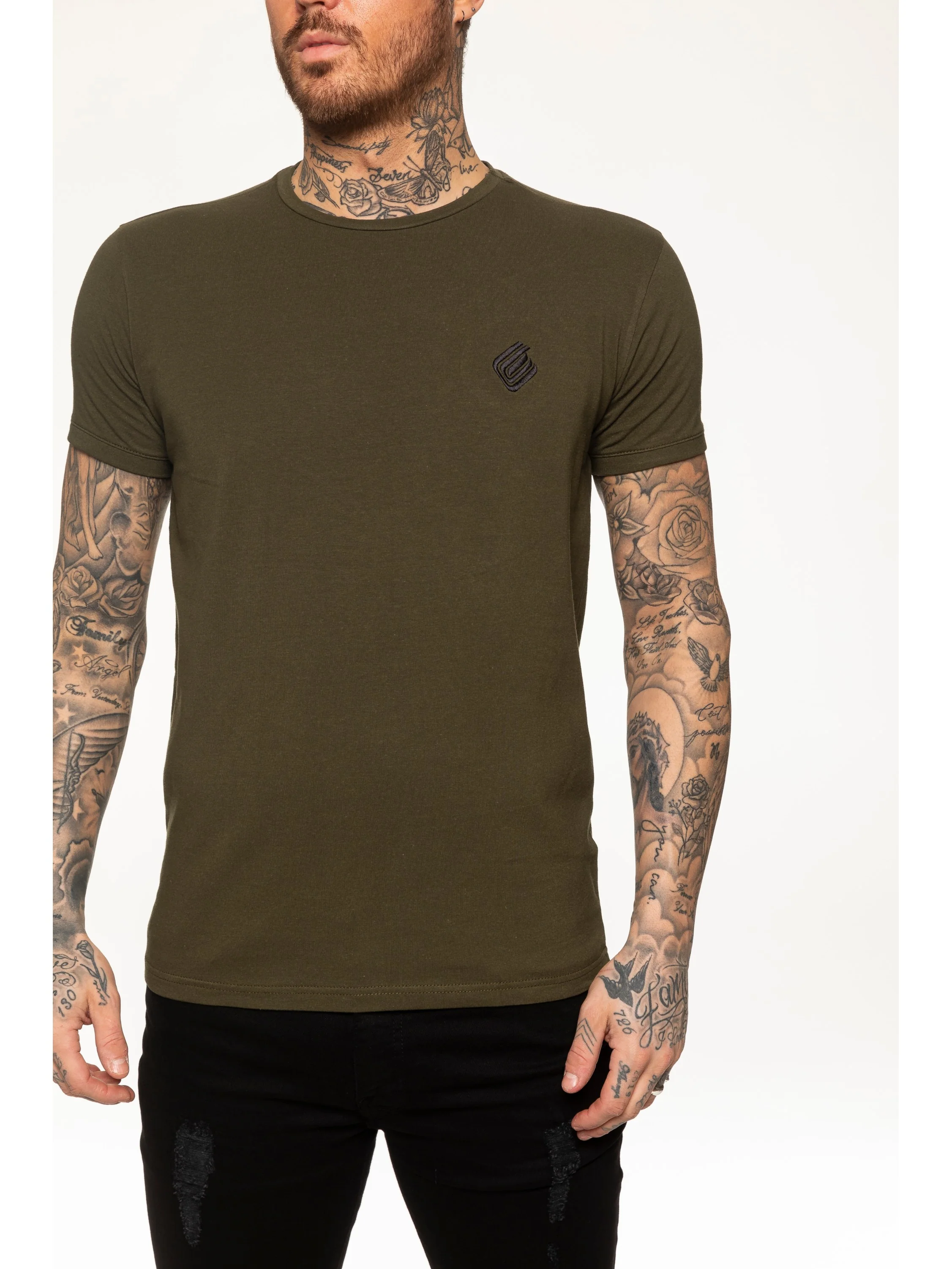 Enzo Mens Slim Fit Stretch Muscle T-Shirt - Image 27