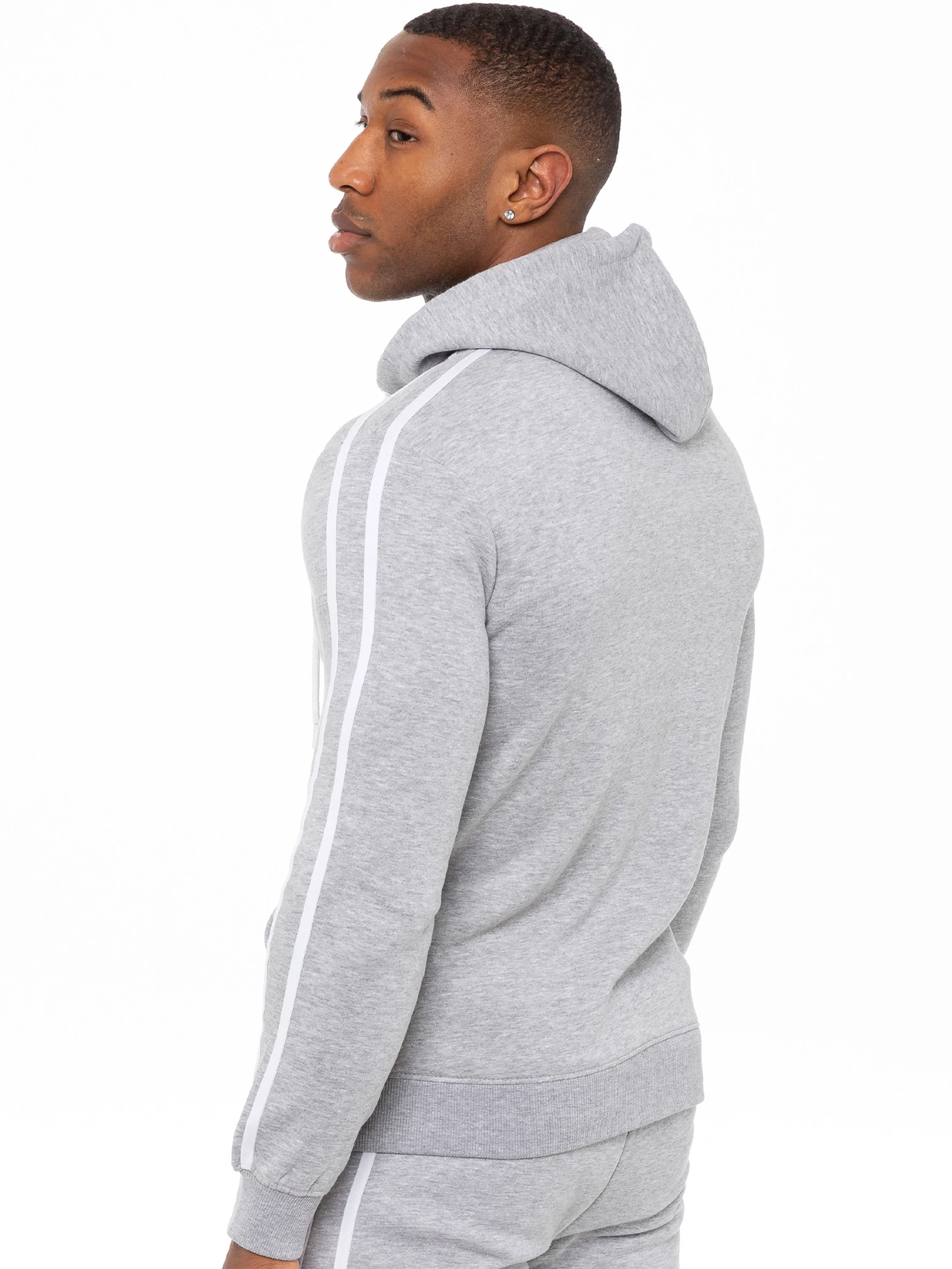 Enzo | Mens Pullover Tape Hoodie Tracksuit Set - Image 5