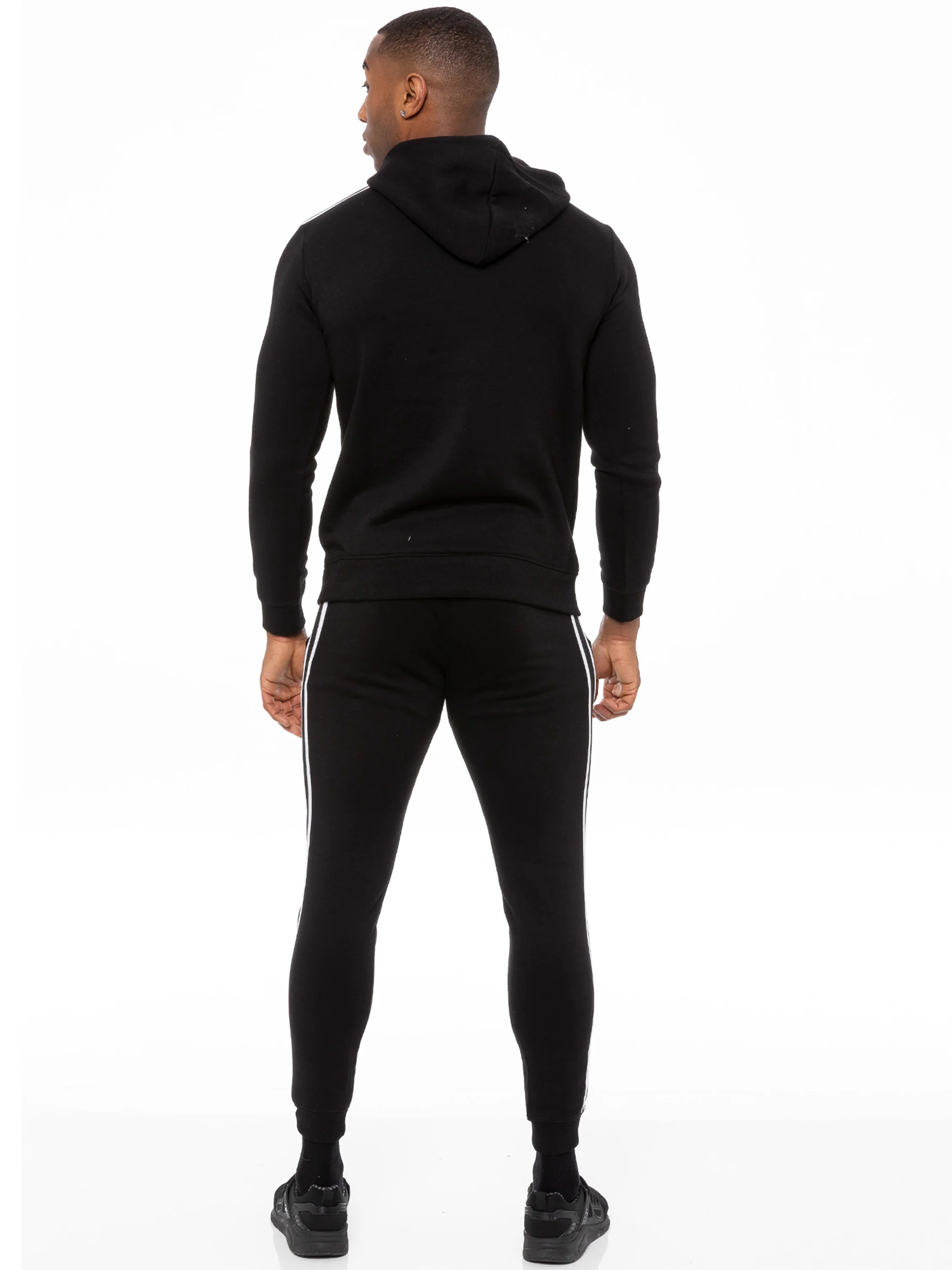 Enzo | Mens Pullover Tape Hoodie Tracksuit Set - Image 8