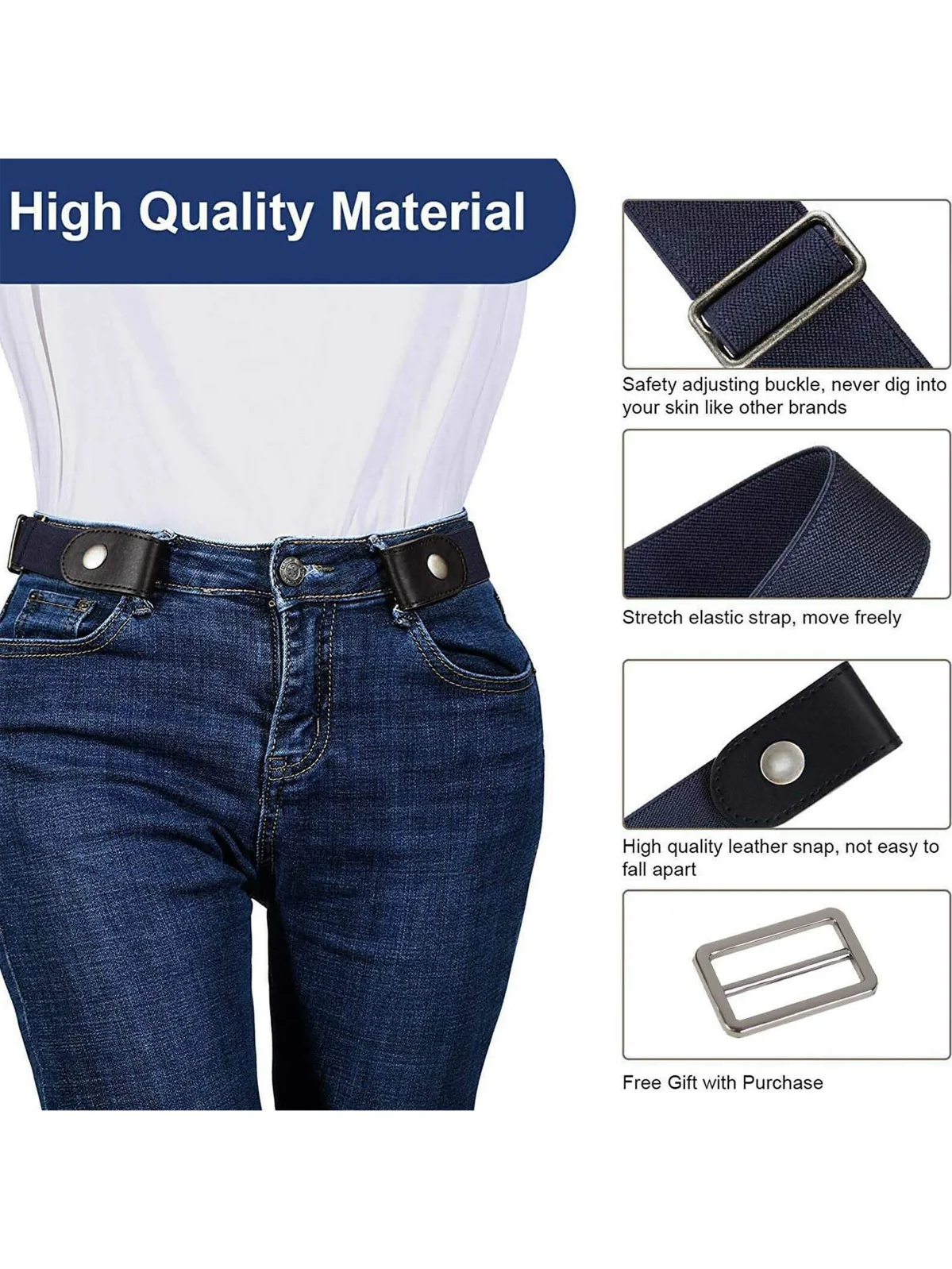 Enzo | Unisex Buckle Free Stretch Belts - Image 13