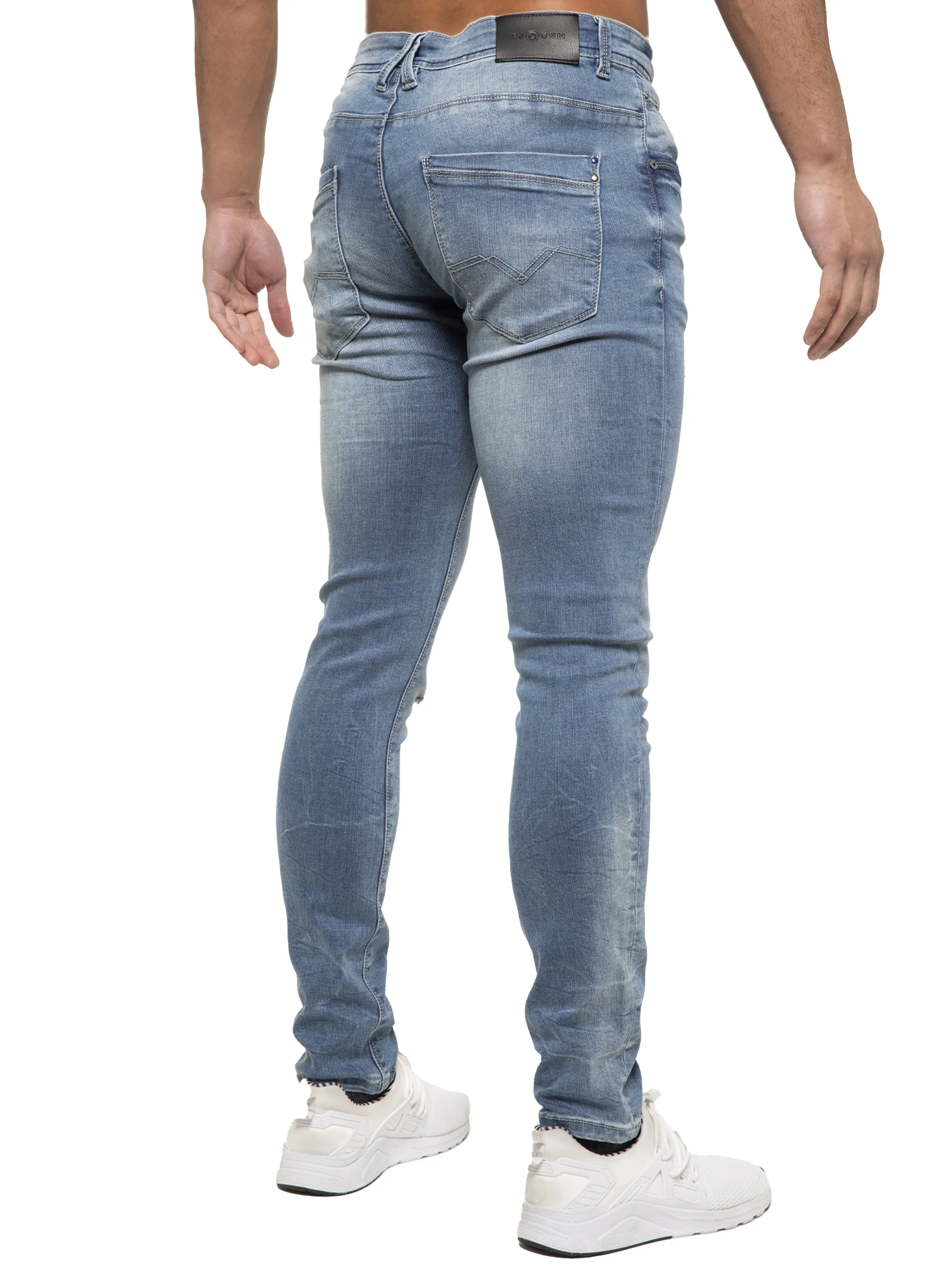 ETO | Mens Designer Hyperstretch Skinny Fit Distressed Jeans - Image 11