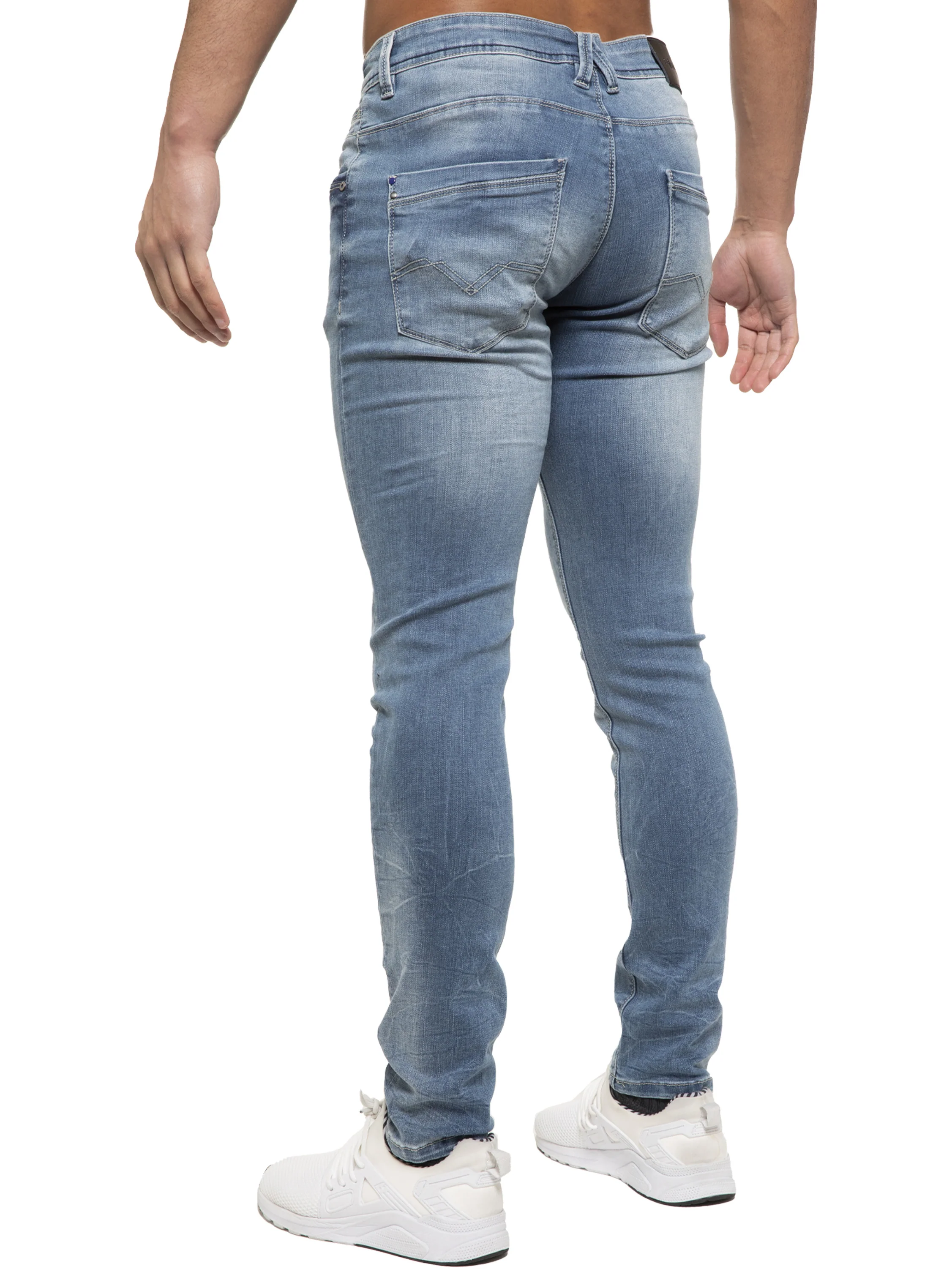 ETO | Mens Designer Hyperstretch Skinny Fit Distressed Jeans - Image 12